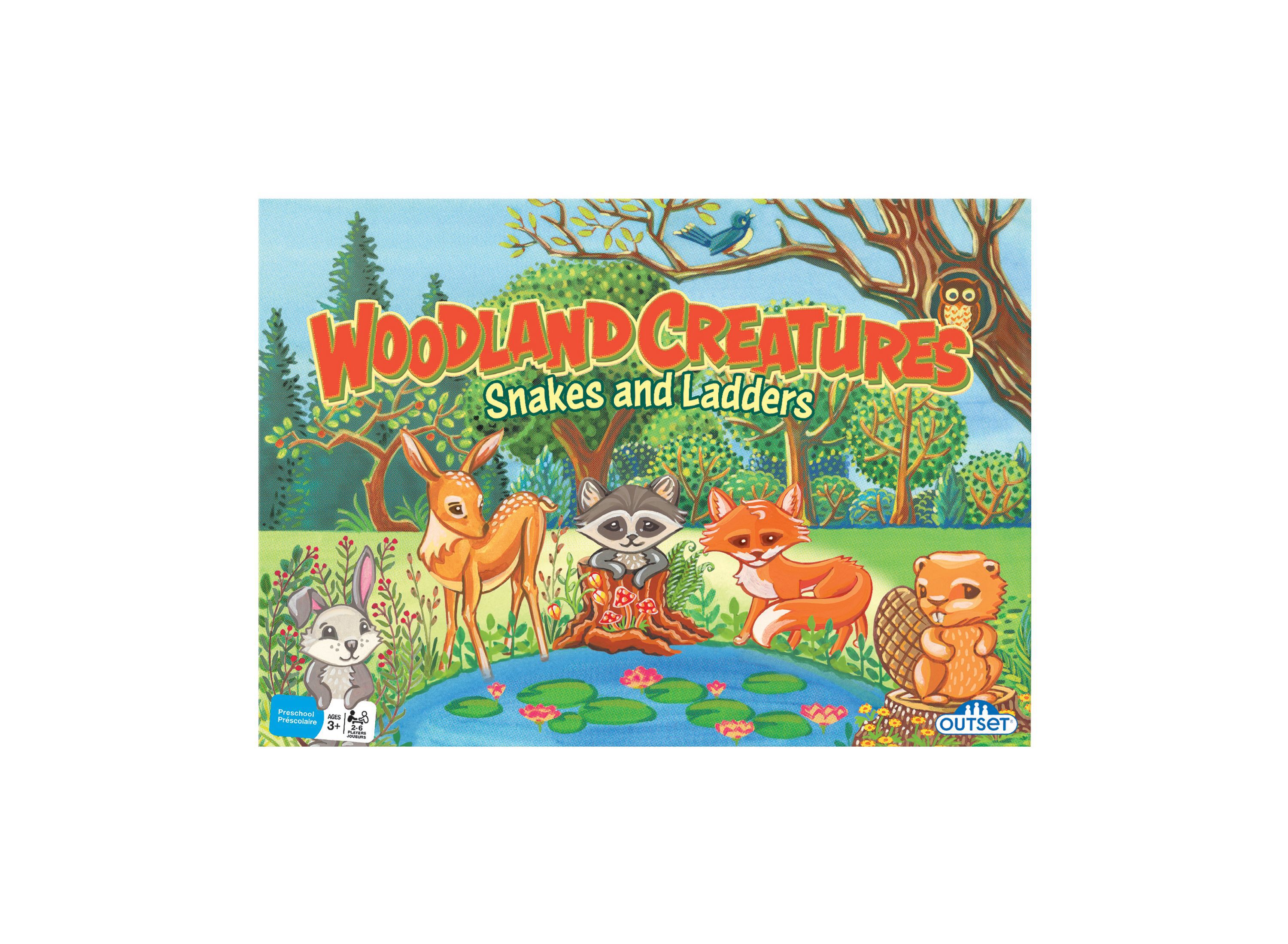 Woodland Creatures Snakes and Ladders