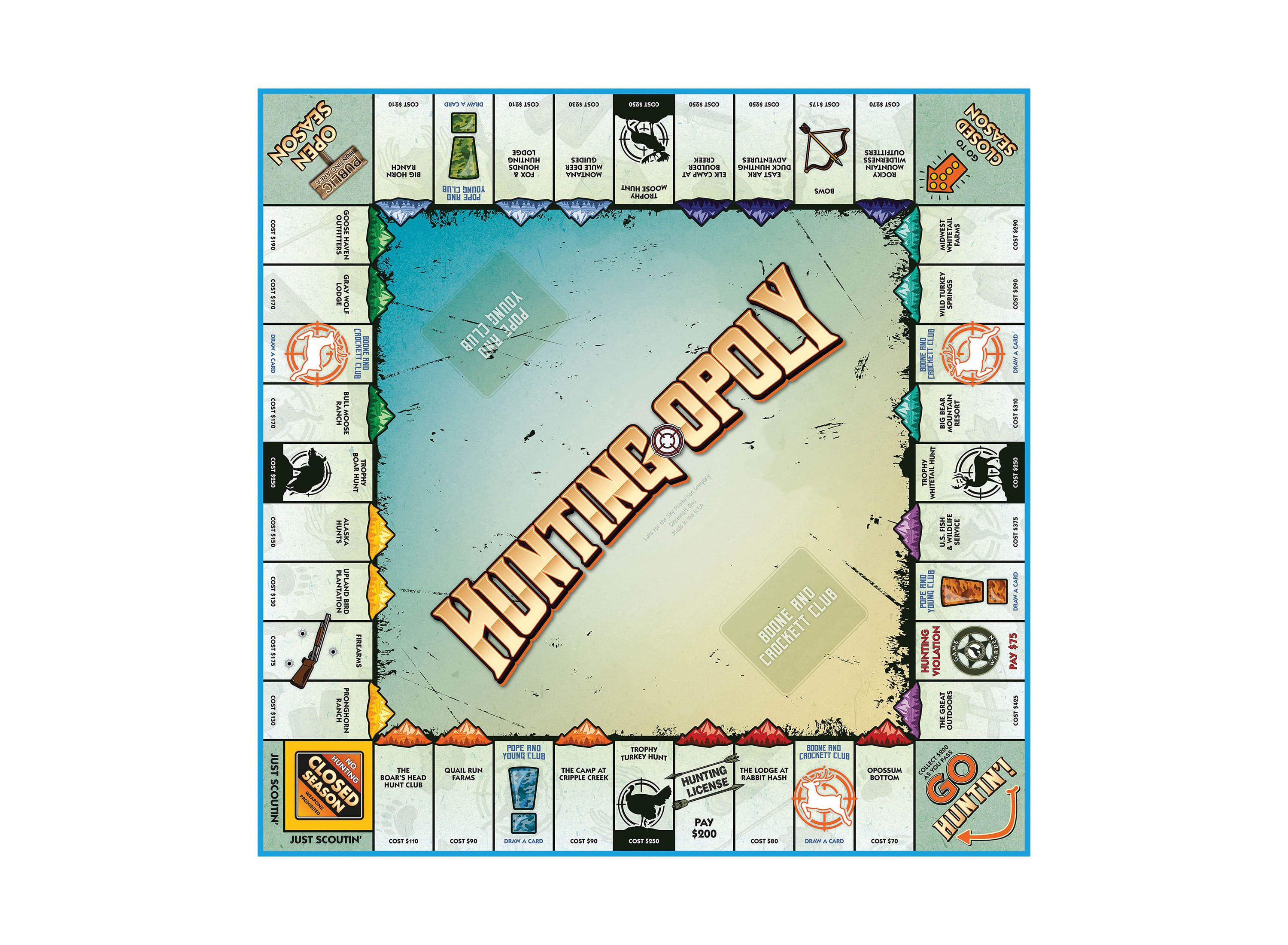 Hunting-Opoly Board Game