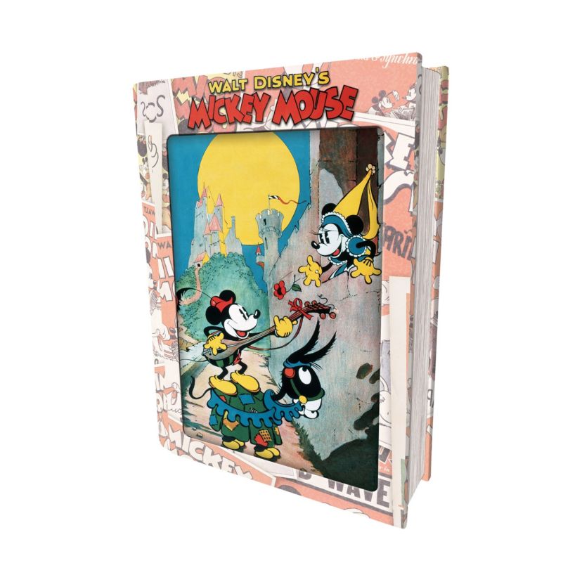 Walt Disneys Mickey Mouse Classic in "Ye Olden Days" 3D Lenticular Jigsaw Puzzle in a Collectible Tin Book: 300 Pcs