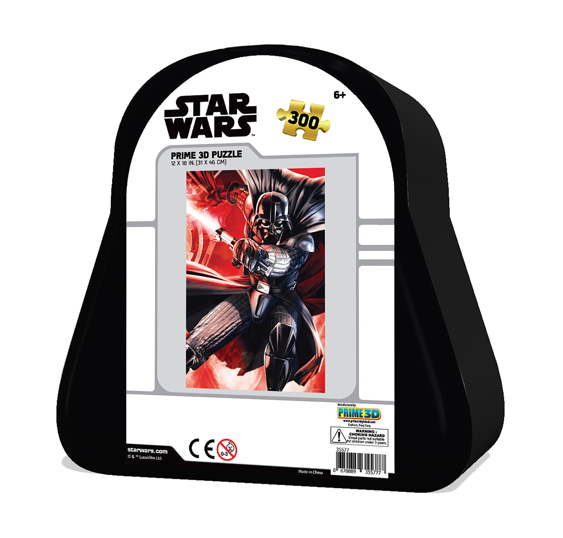 Star Wars - Darth Vader 3D Lenticular Jigsaw Puzzle in a Collectible Shaped Tin: 300 Pcs