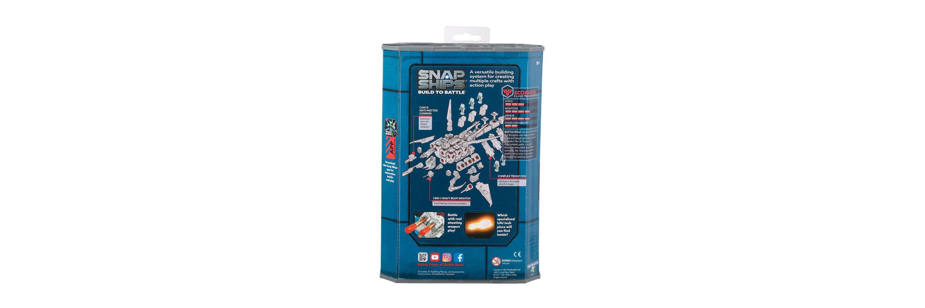 Snap Ships - Build to Battle: Scorpion K.L.A.W.Troop Dropper