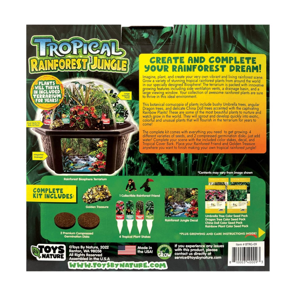 Biosphere Terrarium - Tropical Rainforest Jungle