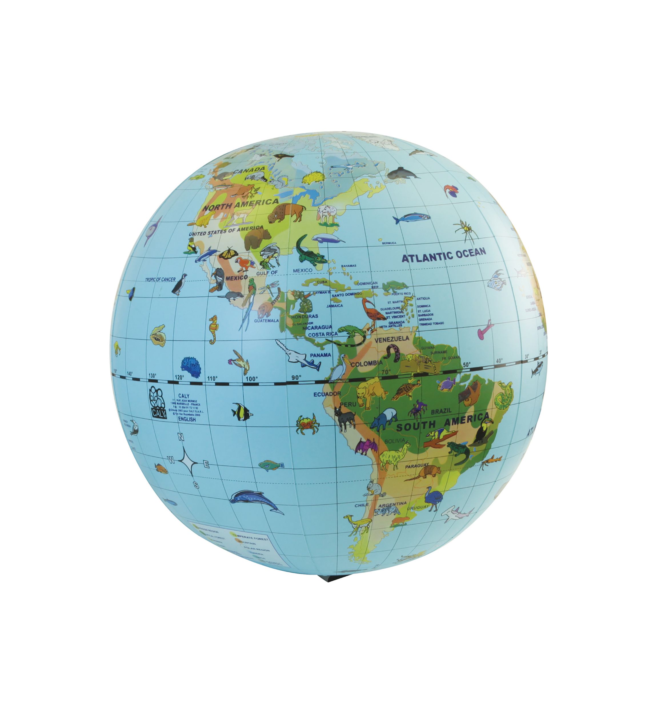 Animal Quest Giant Inflatable Globe and Game