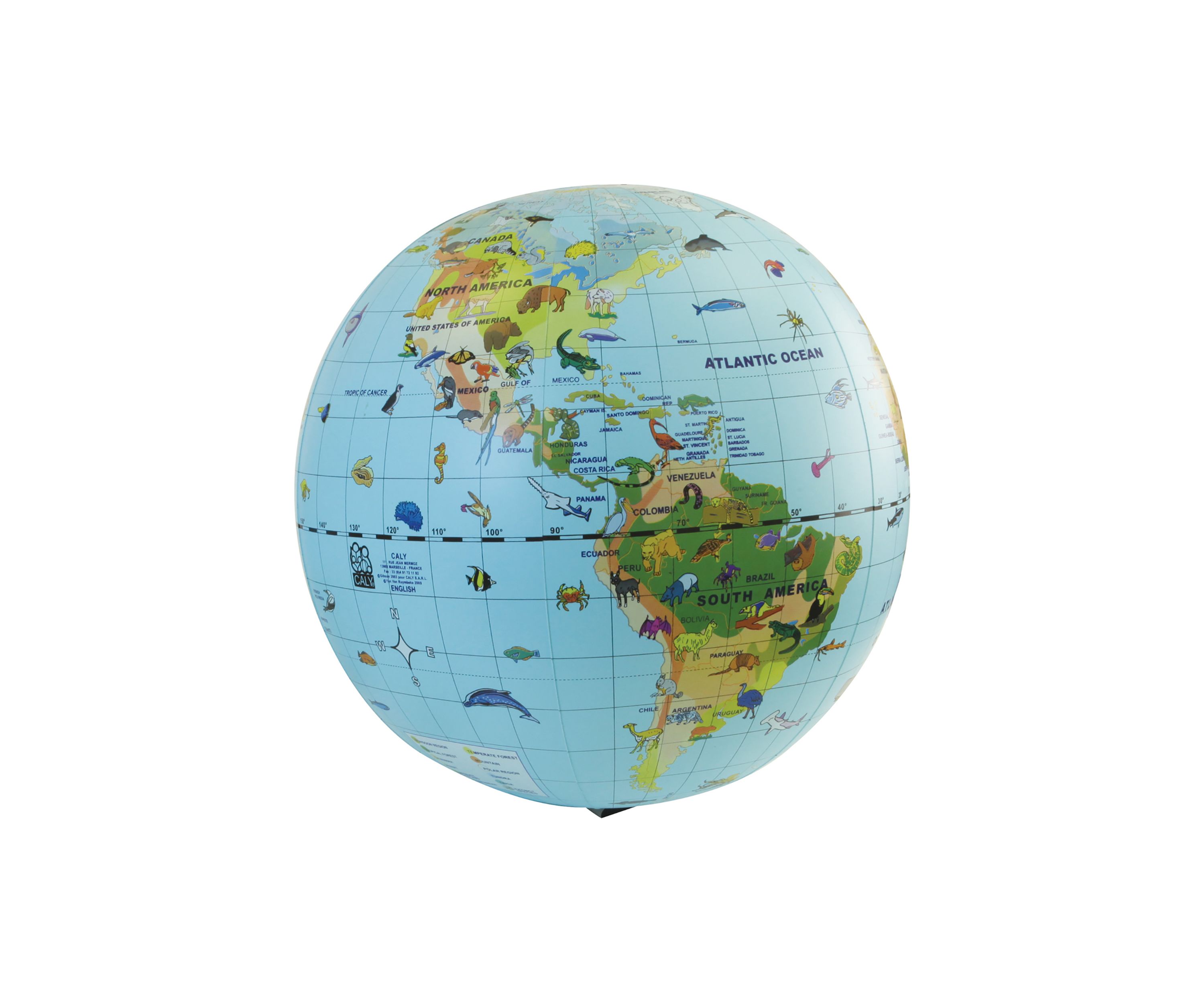 Animal Quest Giant Inflatable Globe and Game