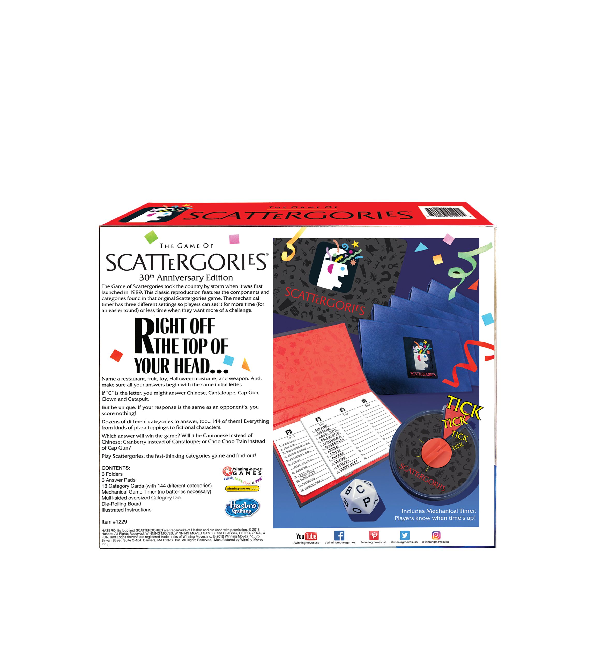 The Game of Scattergories - 30th Anniversary Edition