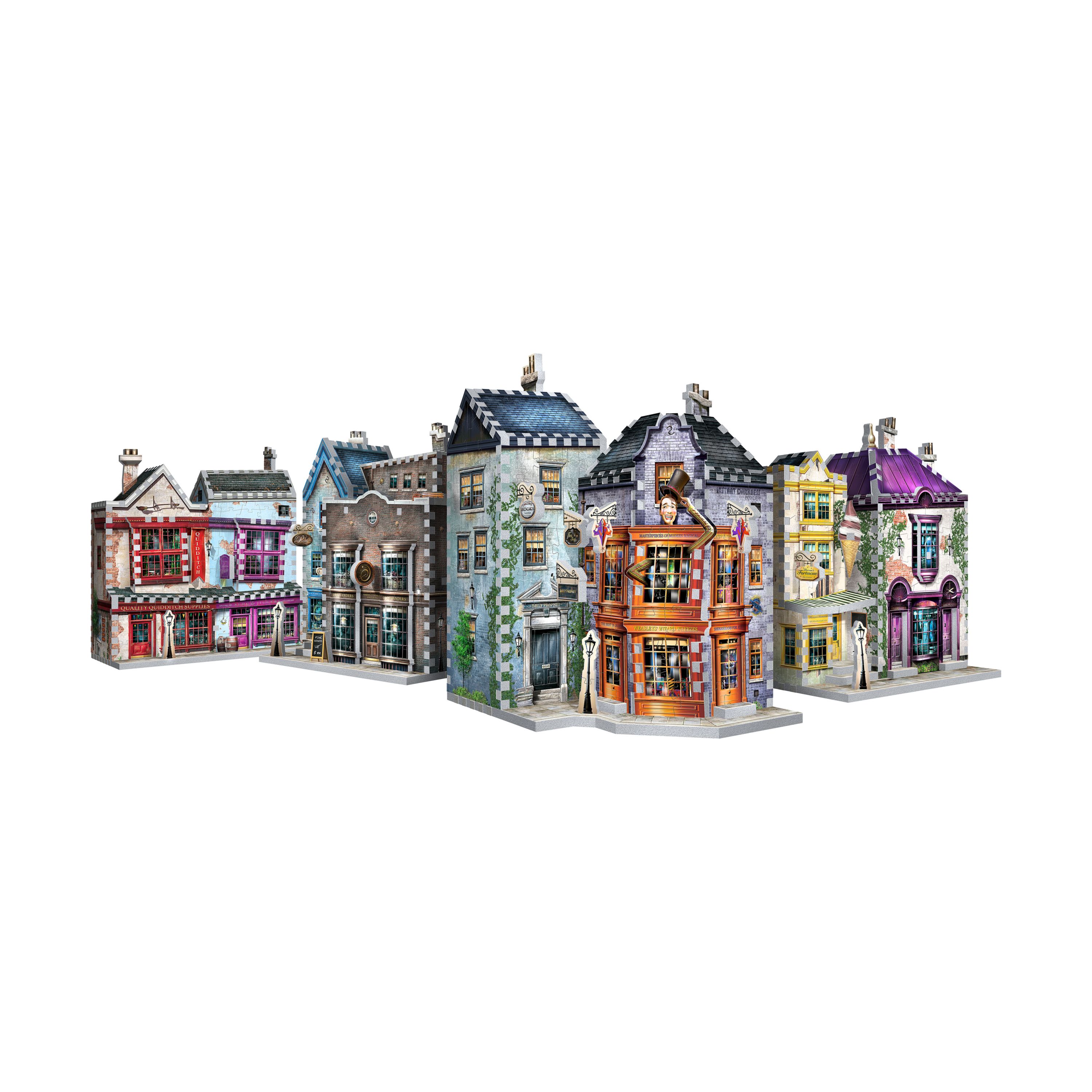 Harry Potter Diagon Alley Collection - Ollivanders Shop, Quidditch Supplies, Madam Malkins, Weasleys Wizard Wheezes: 1175 Pcs