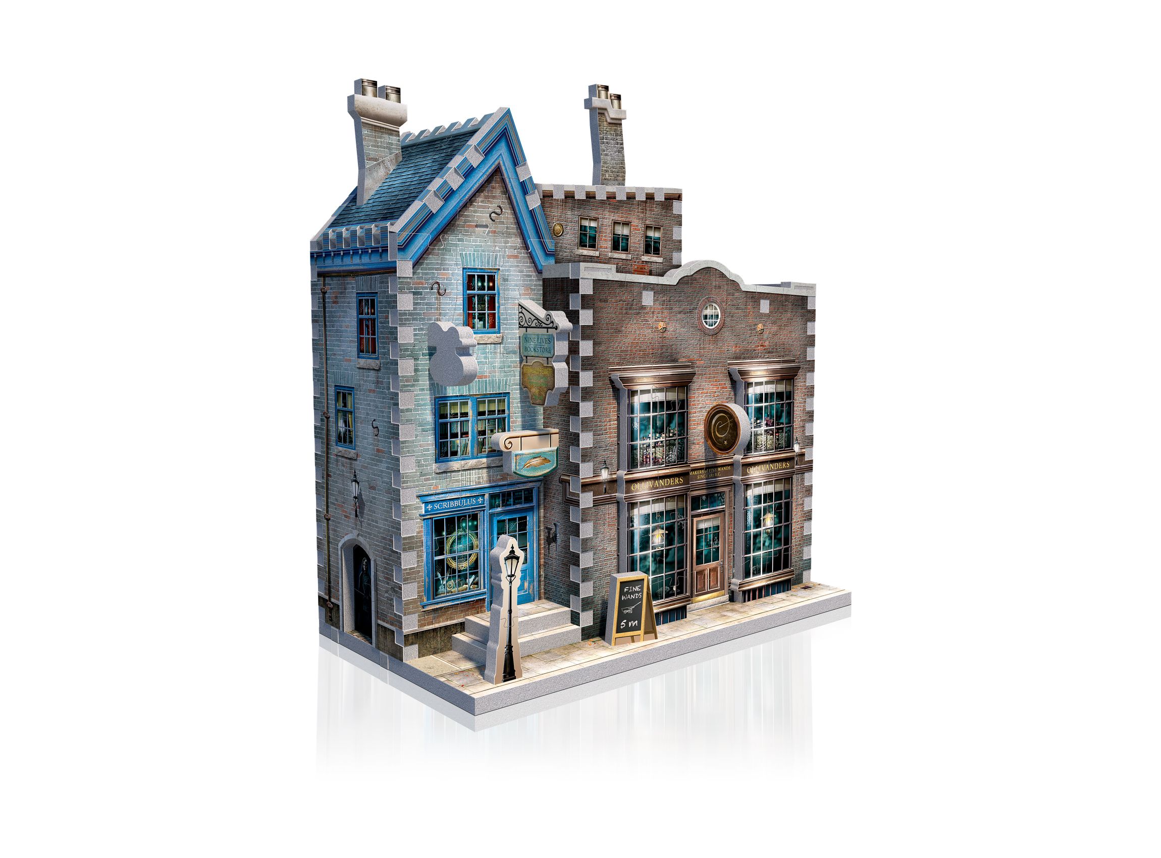 Harry Potter Diagon Alley Collection - Ollivanders Shop, Quidditch Supplies, Madam Malkins, Weasleys Wizard Wheezes: 1175 Pcs