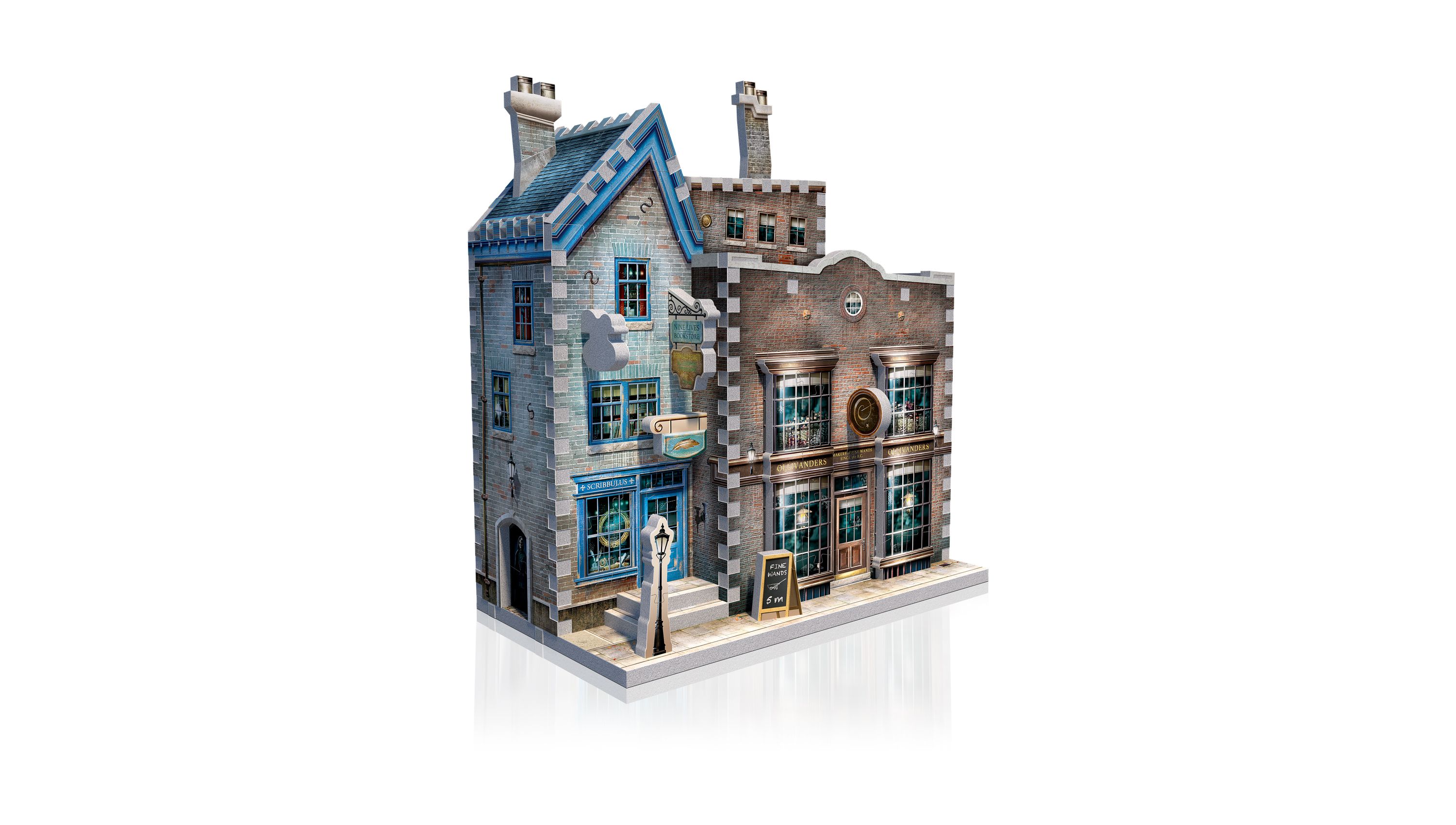 Harry Potter Diagon Alley Collection - Ollivanders Shop, Quidditch Supplies, Madam Malkins, Weasleys Wizard Wheezes: 1175 Pcs