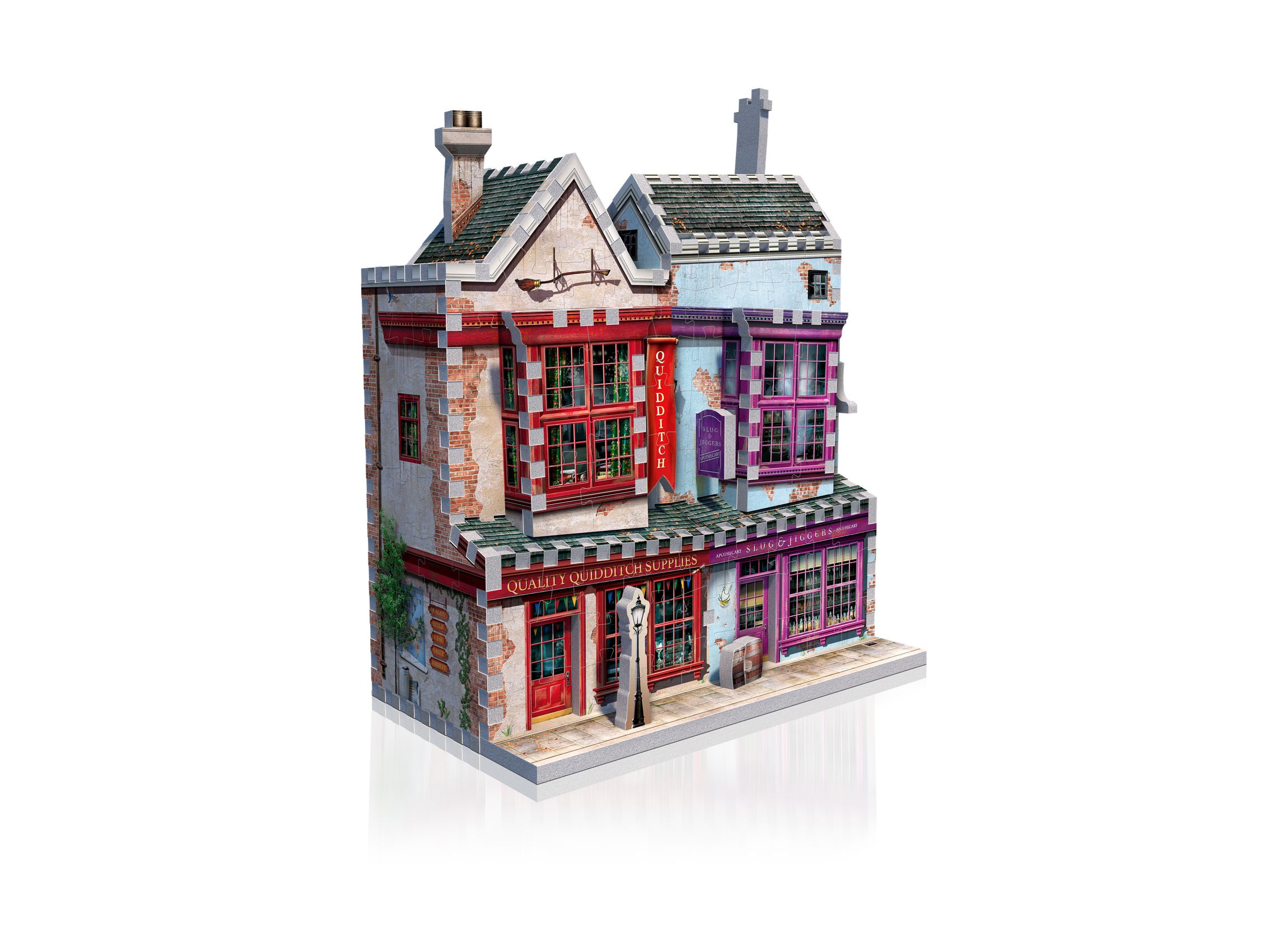 Harry Potter Diagon Alley Collection - Ollivanders Shop, Quidditch Supplies, Madam Malkins, Weasleys Wizard Wheezes: 1175 Pcs