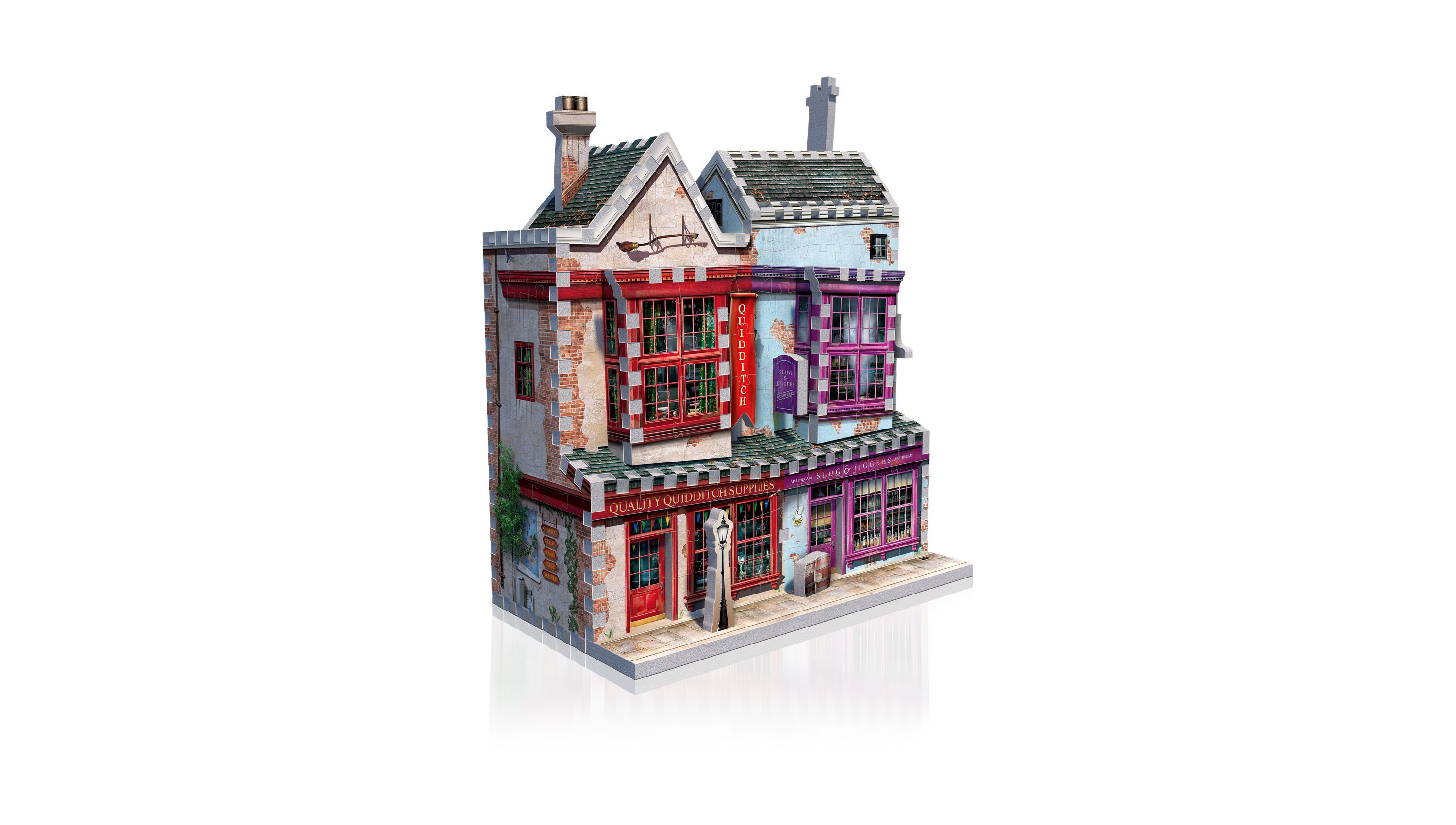 Harry Potter Diagon Alley Collection - Ollivanders Shop, Quidditch Supplies, Madam Malkins, Weasleys Wizard Wheezes: 1175 Pcs