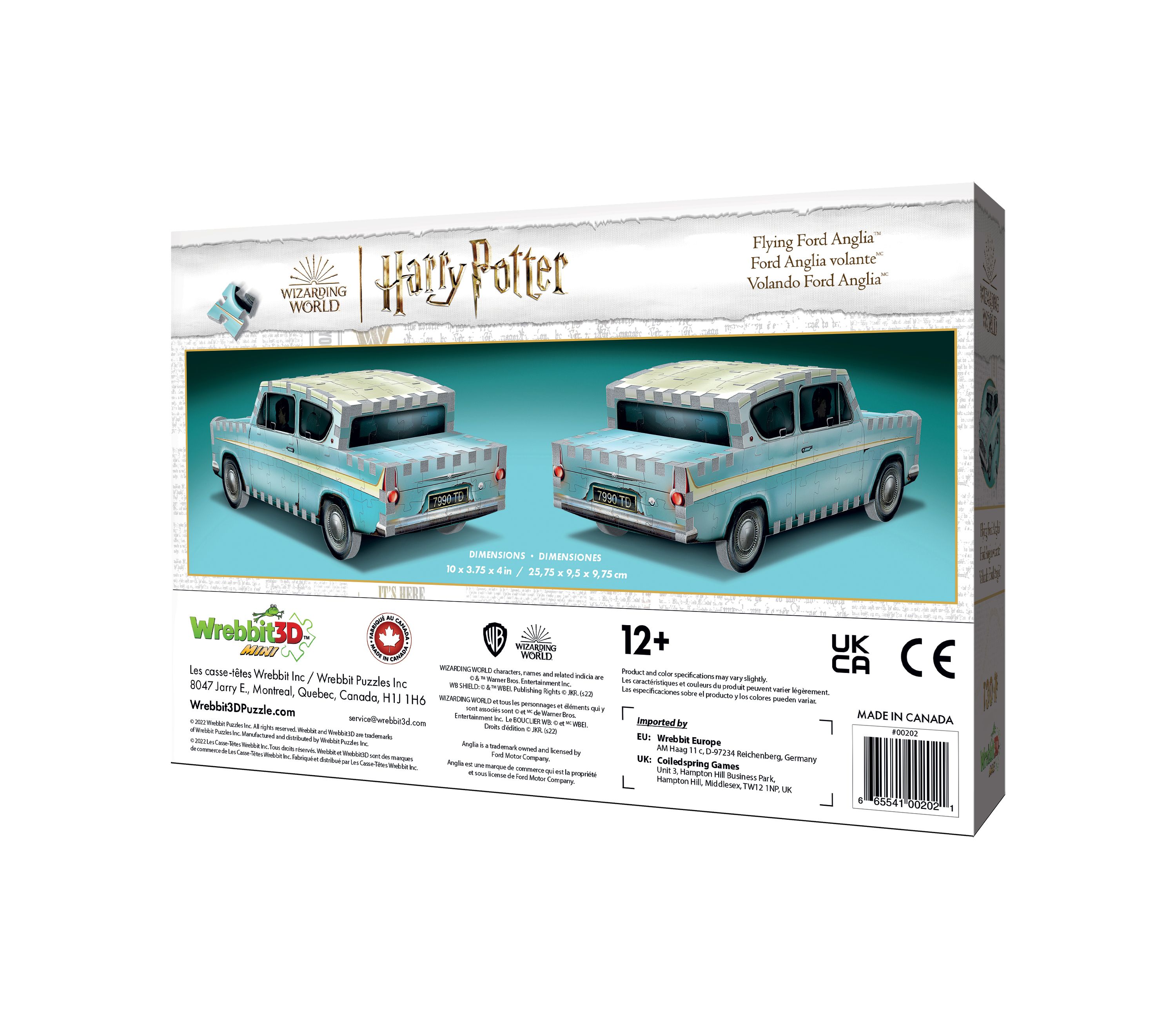 Harry Potter Collection - Flying Ford Anglia Mini 3D Puzzle: 130 Pcs