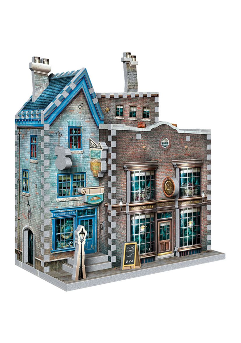 295-Piece Harry Potter Daigon Alley Collection - Ollivanders Wand Shop & Scribbulus 3D Puzzle