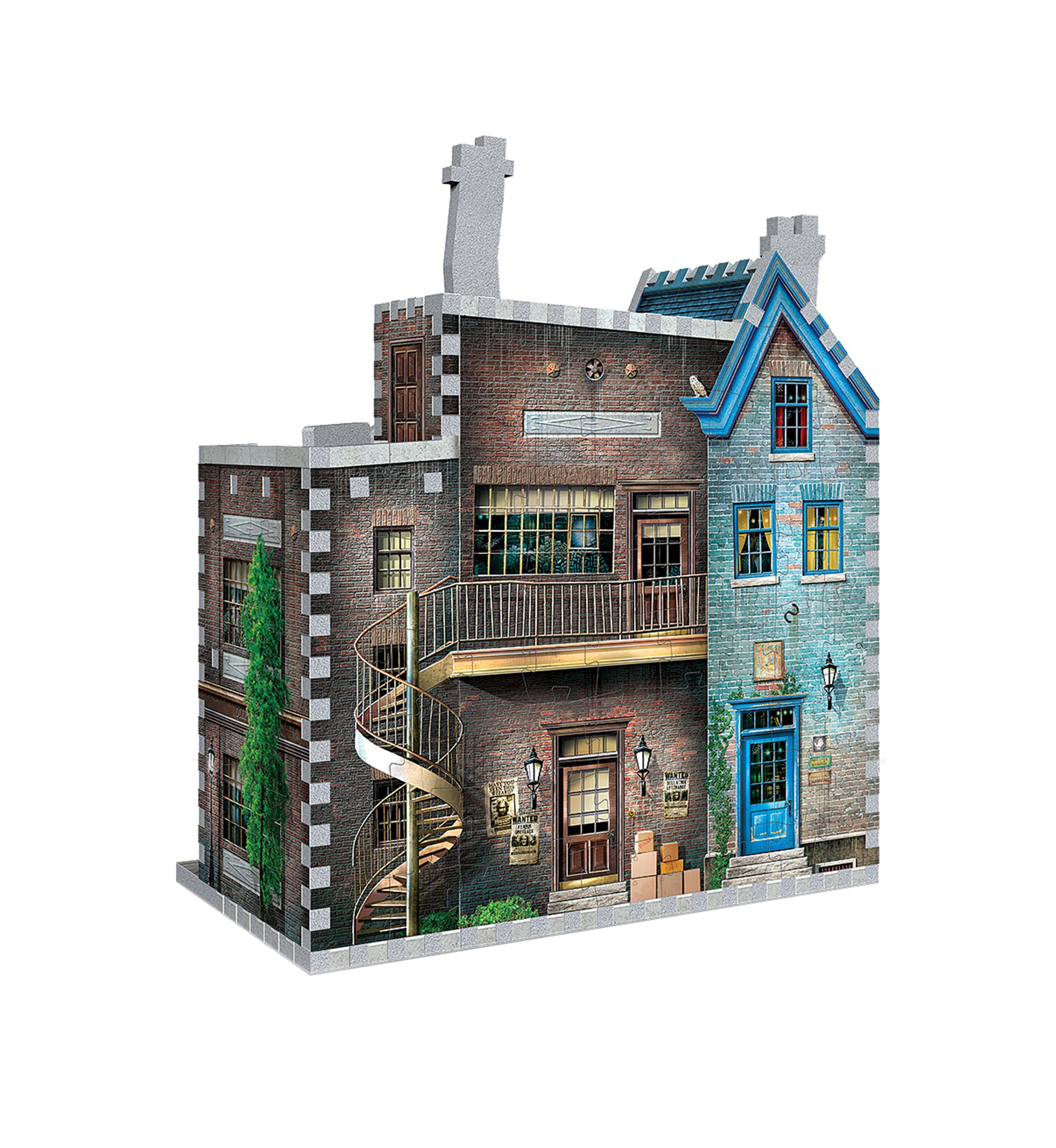 295-Piece Harry Potter Daigon Alley Collection - Ollivanders Wand Shop & Scribbulus 3D Puzzle