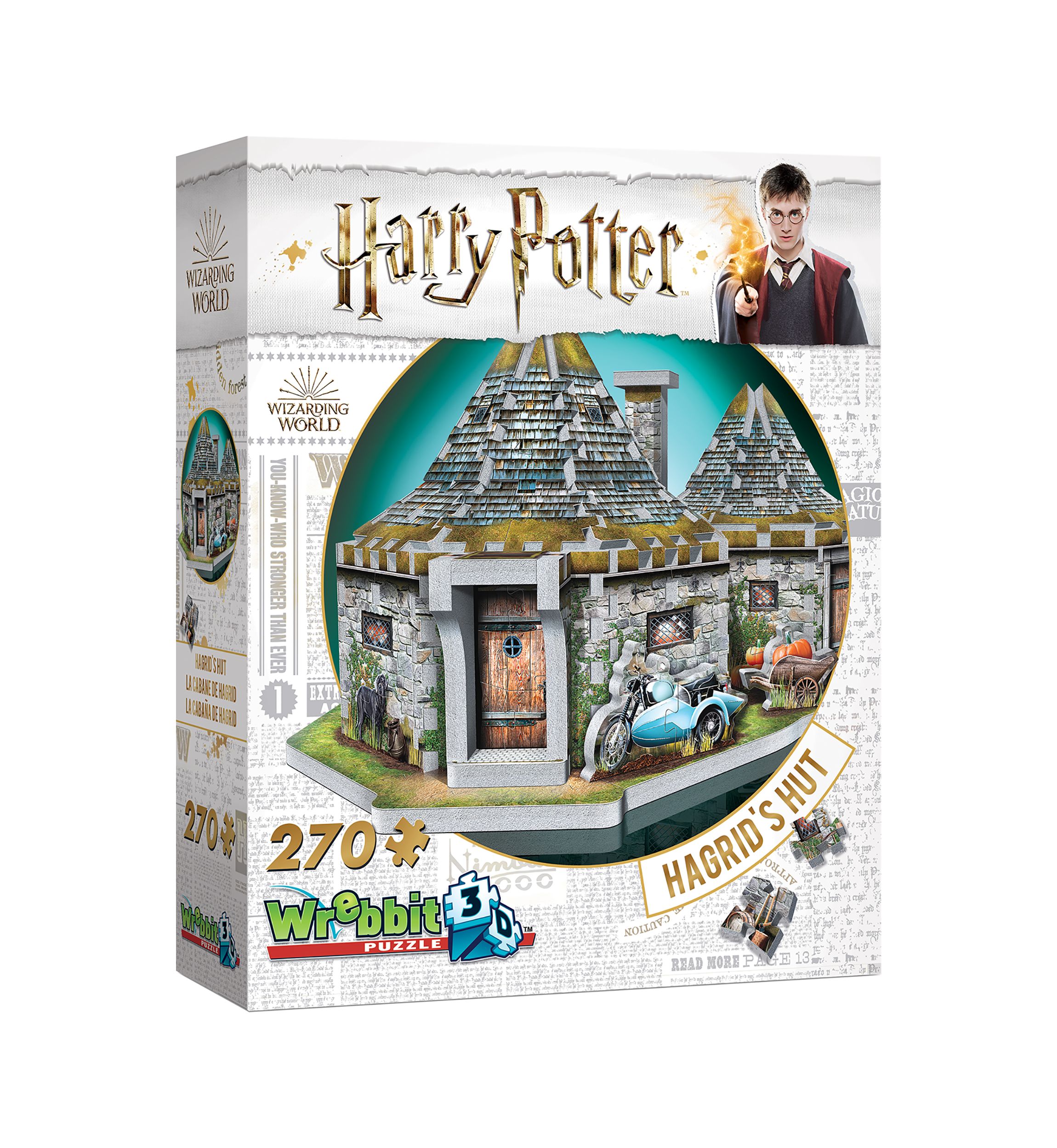 Harry Potter Collection - Hagrids Hut 3D Puzzle: 270 Pieces