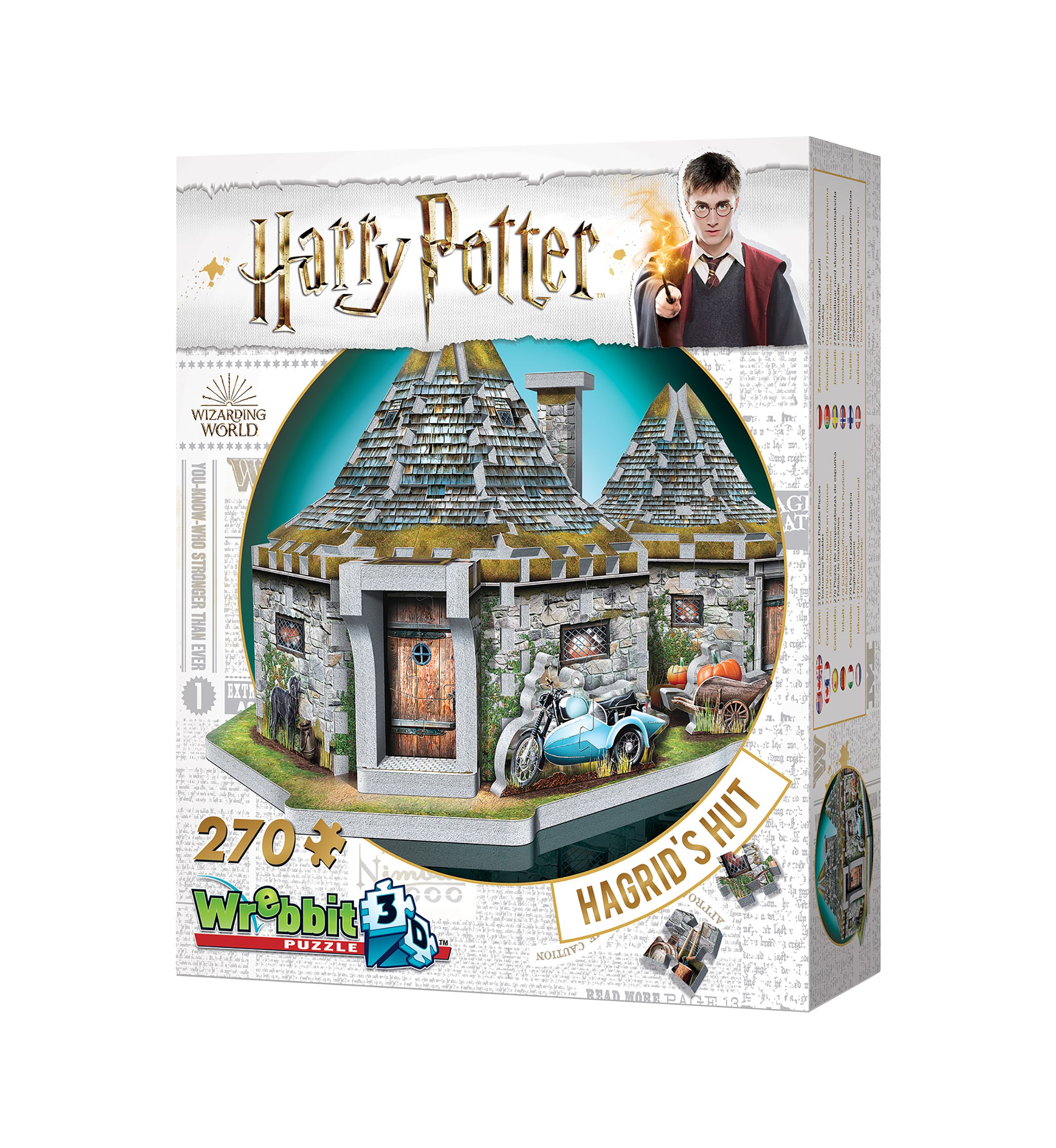 Harry Potter Collection - Hagrids Hut 3D Puzzle: 270 Pieces