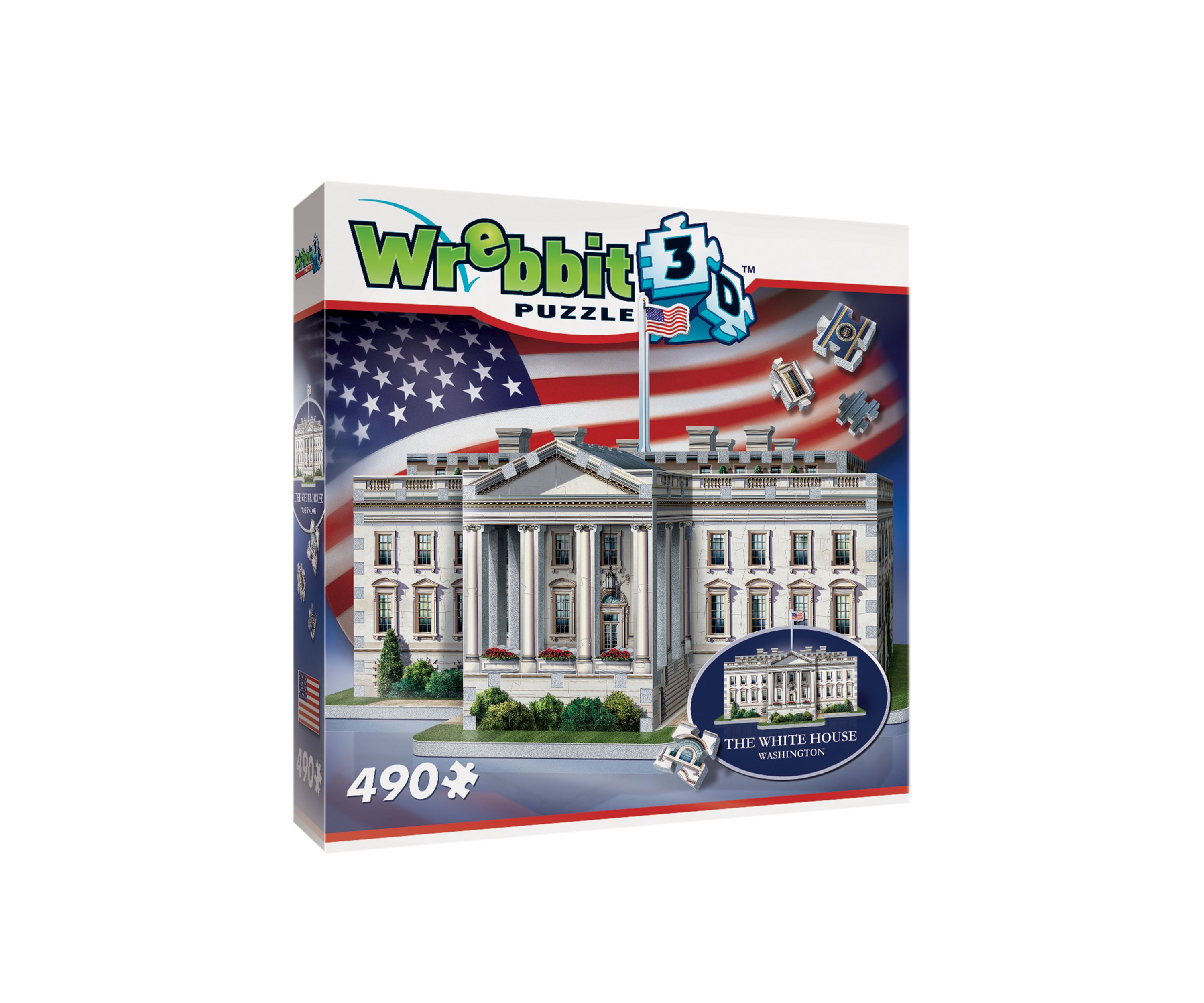 490 Piece The White House 3D Puzzle