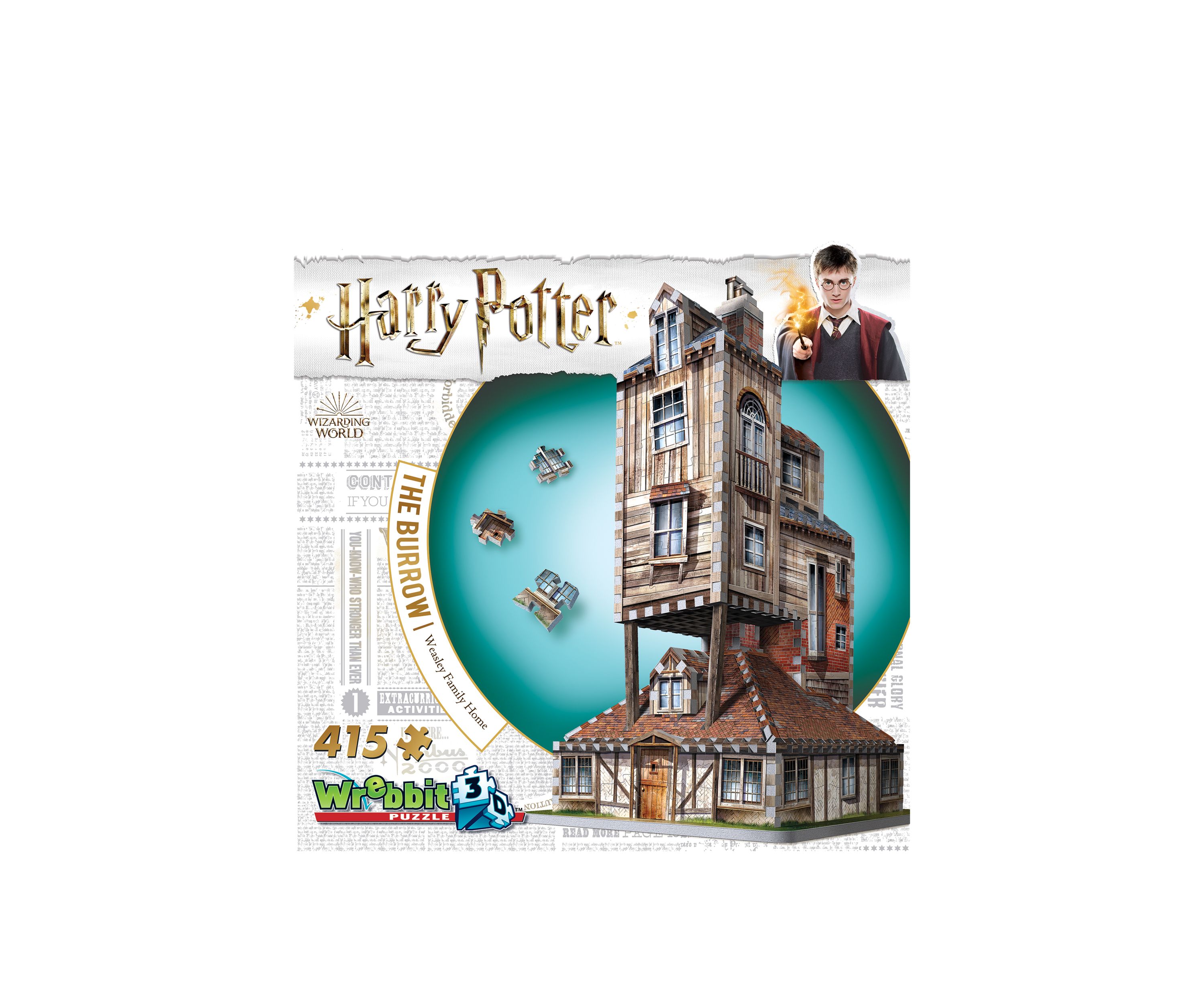 415 Piece Harry Potter Collection - The Burrow - Weasley Family Home 3D Puzzle