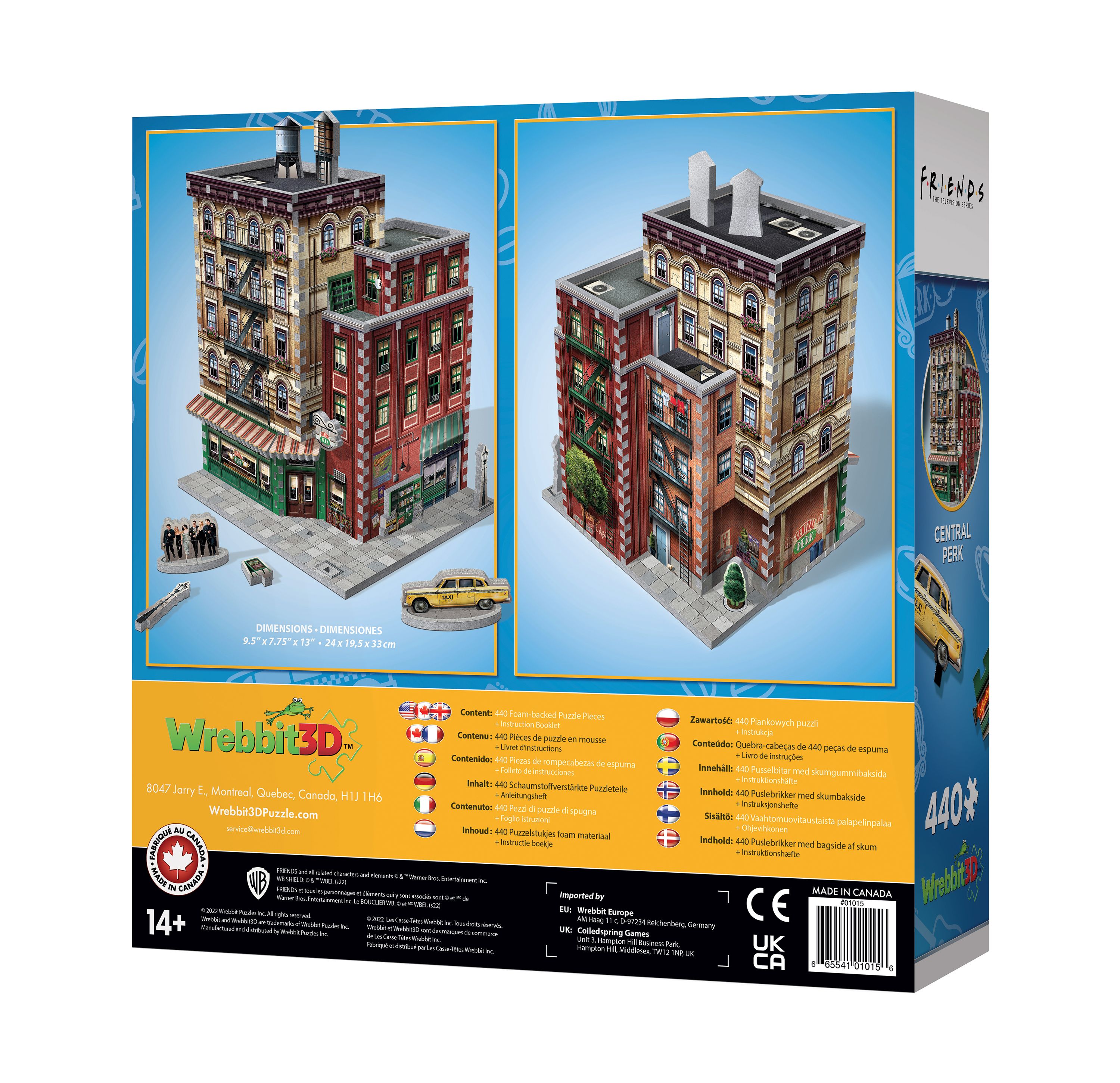 Friends - Central Perk 3D Jigsaw Puzzle: 440 Pcs