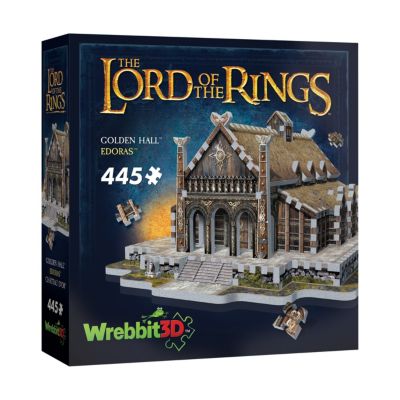 Wrebbit The Lord of the Rings - Golden Hall - Edoras 3D Puzzle: 445 Pcs -  0665541010163