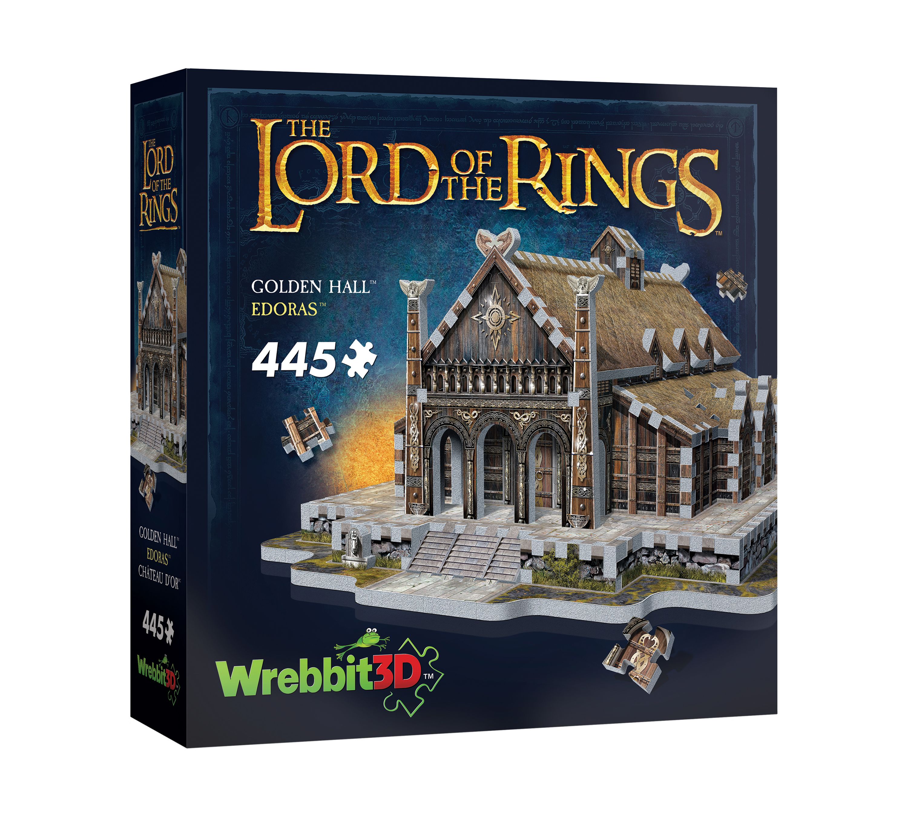 The Lord of the Rings - Golden Hall - Edoras 3D Puzzle: 445 Pcs