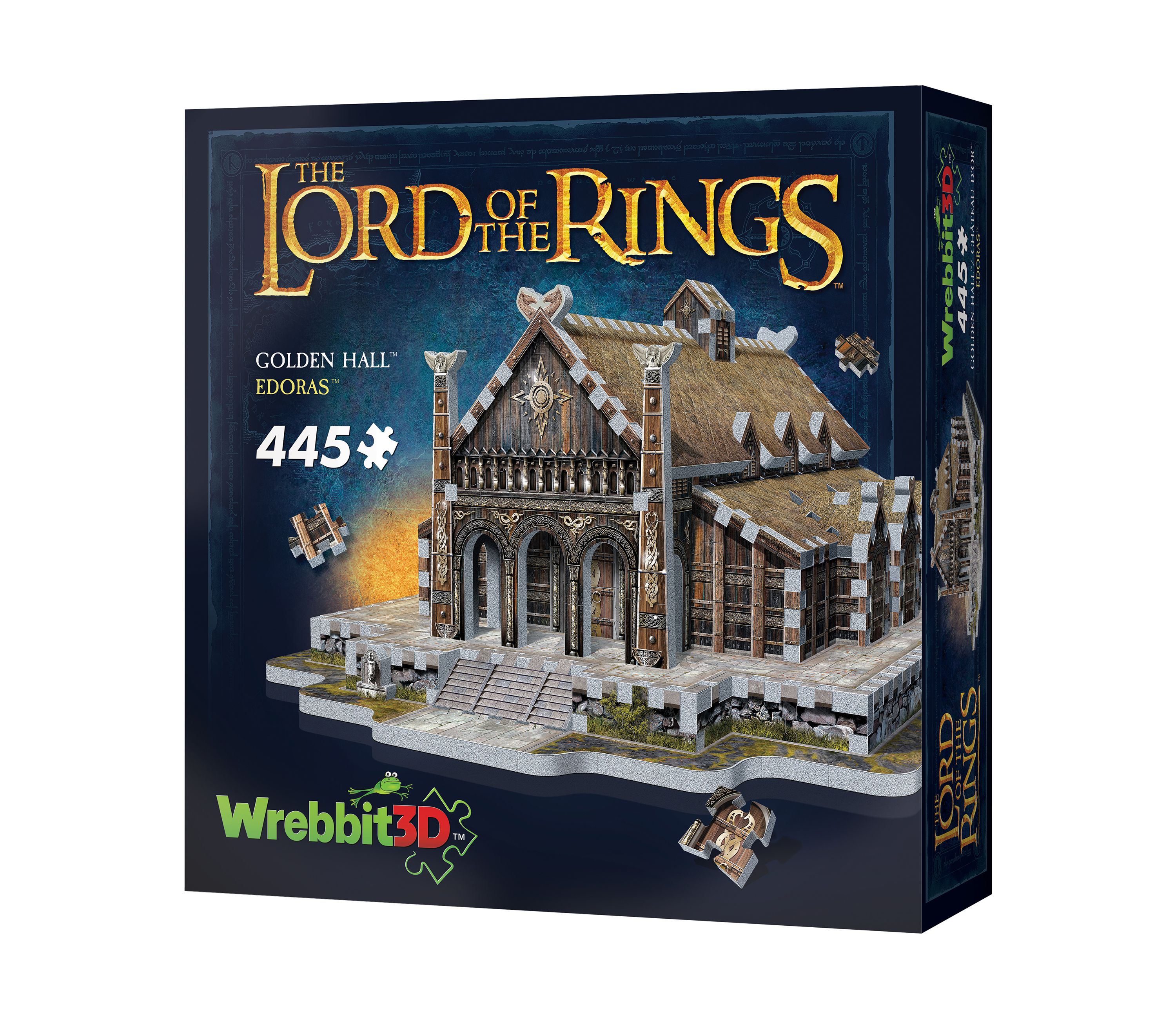 The Lord of the Rings - Golden Hall - Edoras 3D Puzzle: 445 Pcs