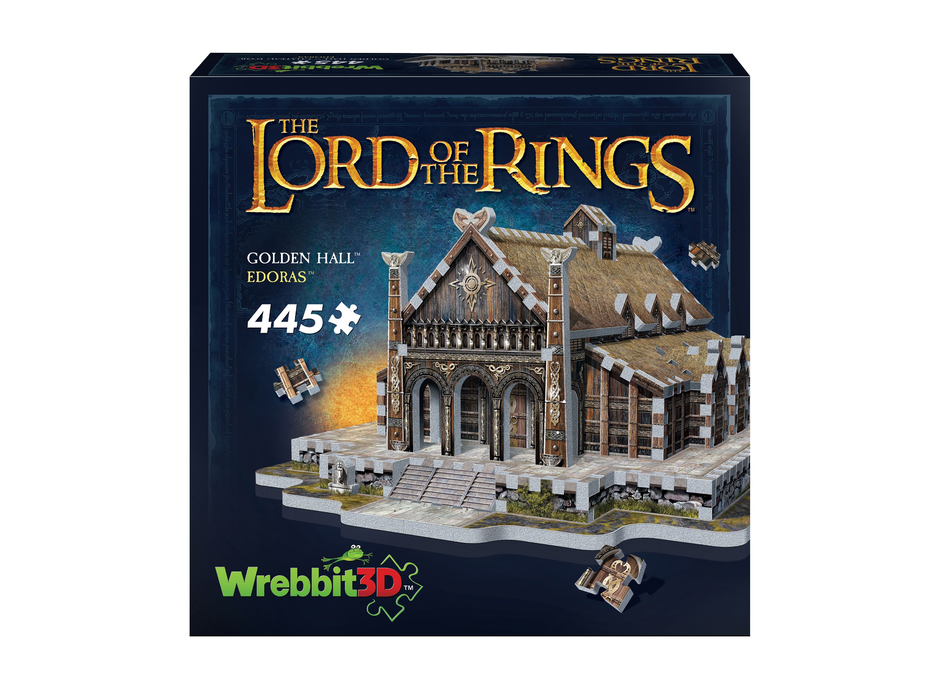 The Lord of the Rings - Golden Hall - Edoras 3D Puzzle: 445 Pcs