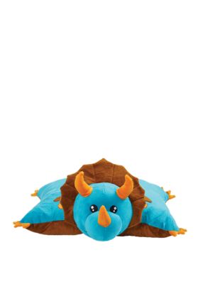 Pillow Pets Signature Jumboz Blue Dinosaur Oversized Stuffed