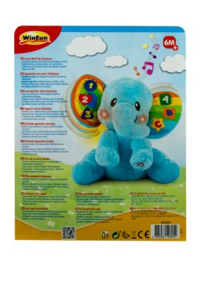 Learn With Me Plush Elephant