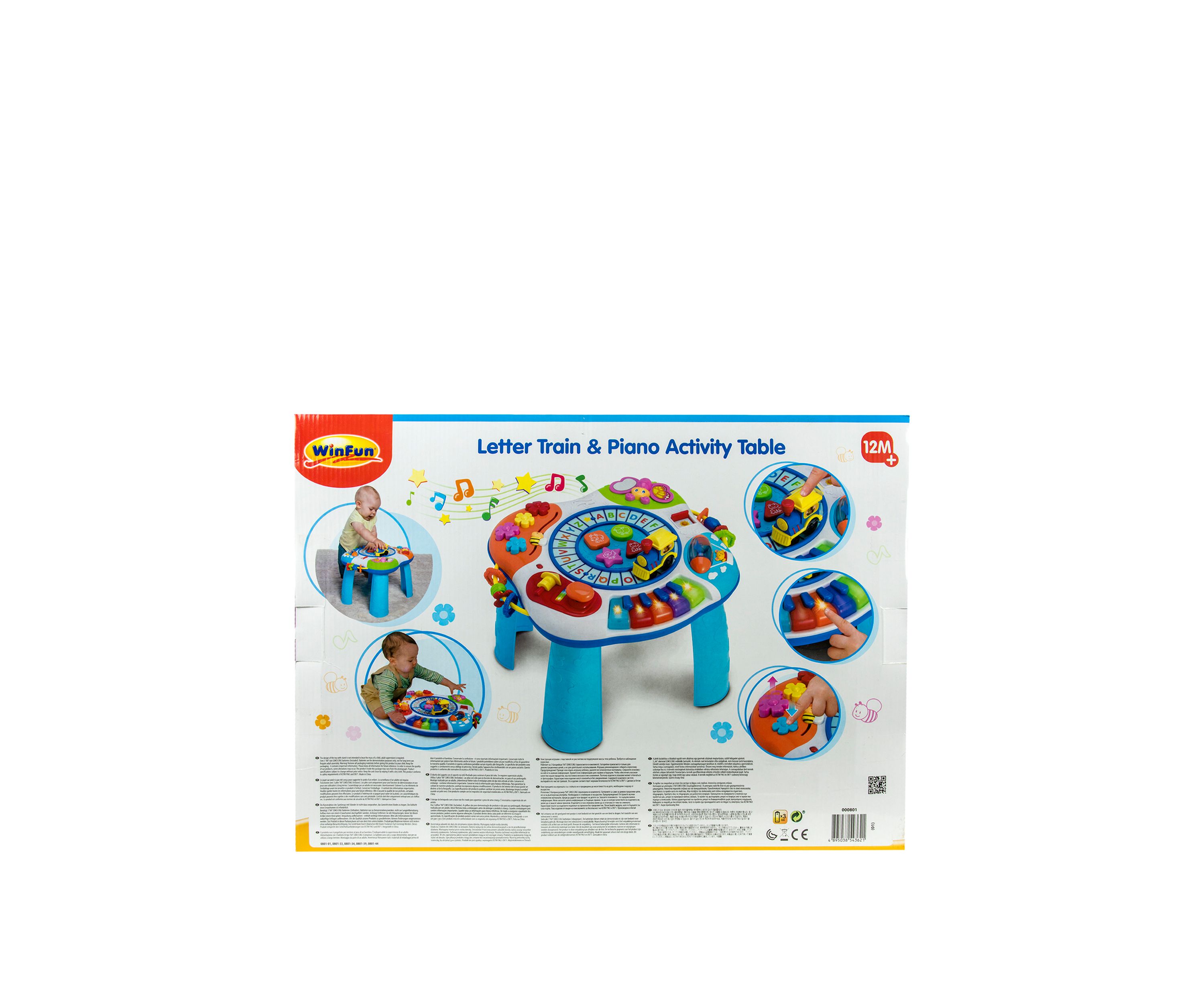 Letter Train and Piano Activity Table