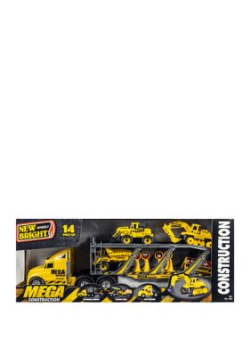 22 Inch Free Wheel Mega Construction Vehicle  Hauler Set