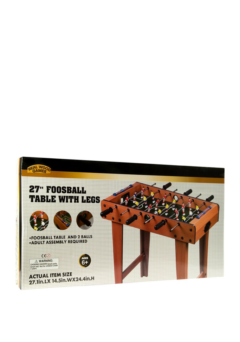 Giant 27 Inch Wood Foosball Table with Legs