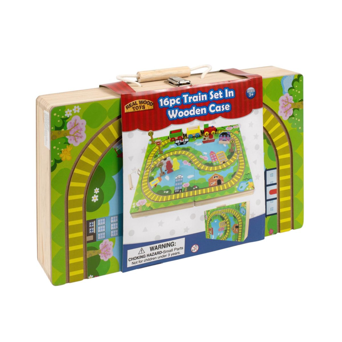 16Pc. Train Set With Carry Case