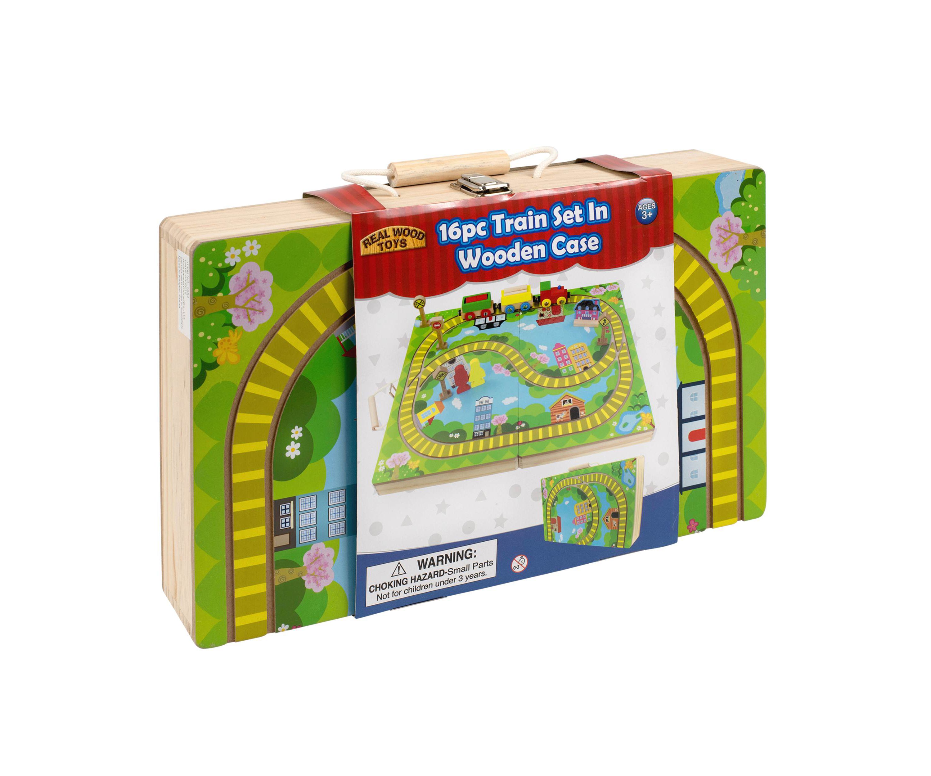 16Pc. Train Set With Carry Case