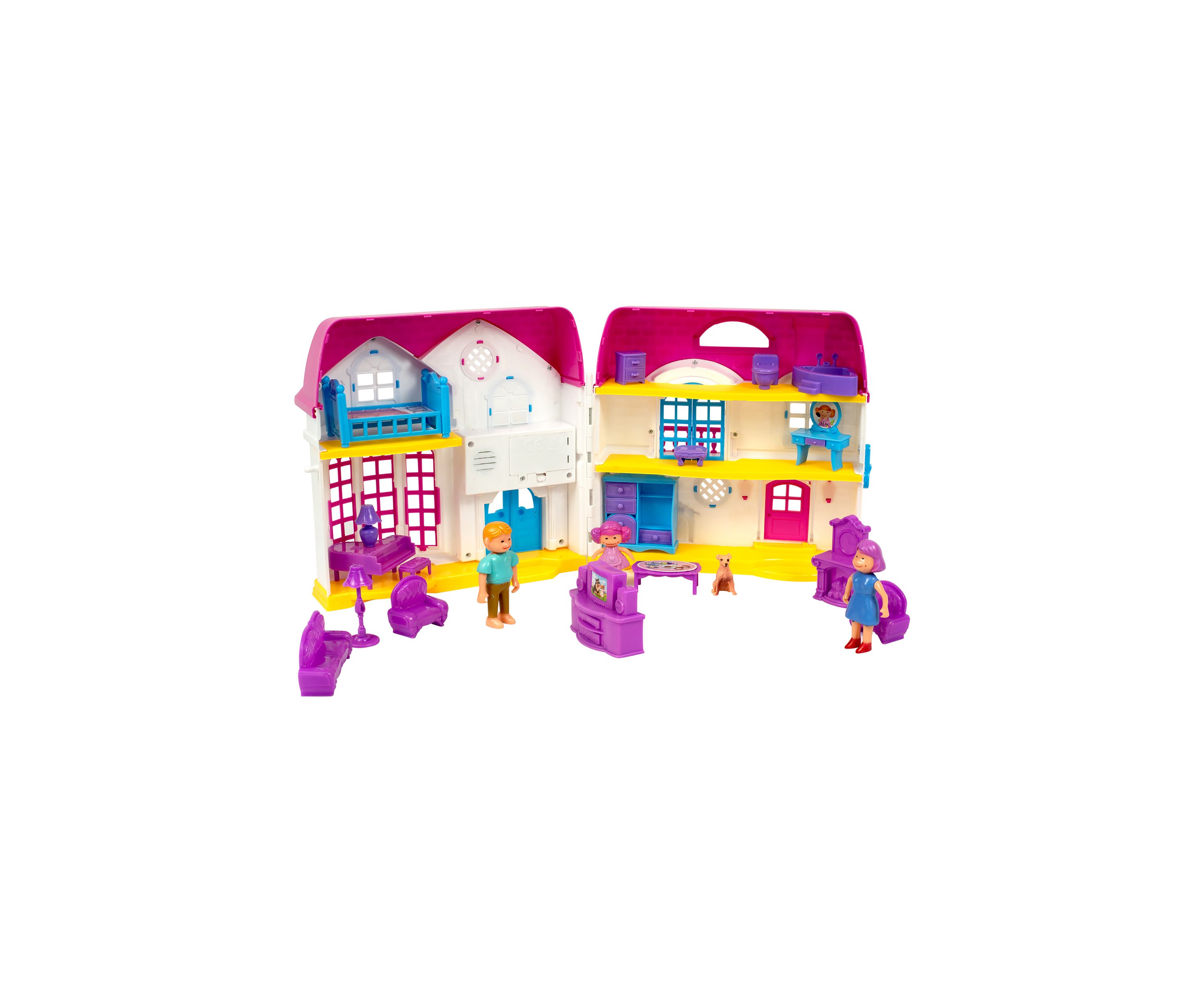 Musical Doll House with Figures and Accessories