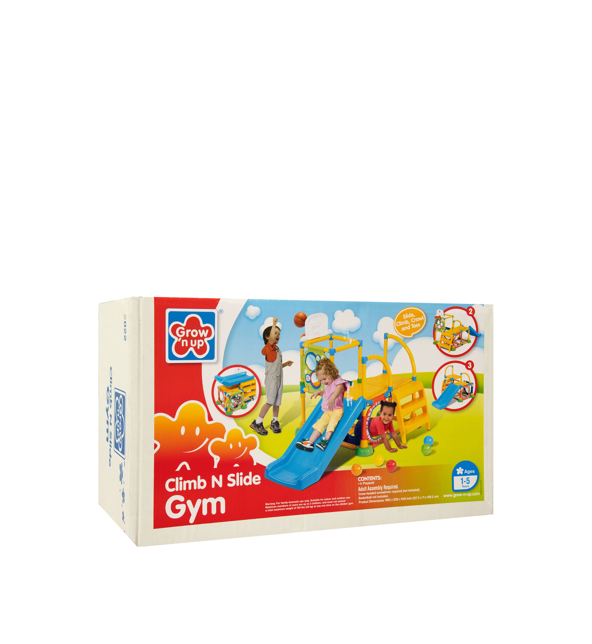 Climb N Slide Childrens Indoor or Outdoor Gym Set