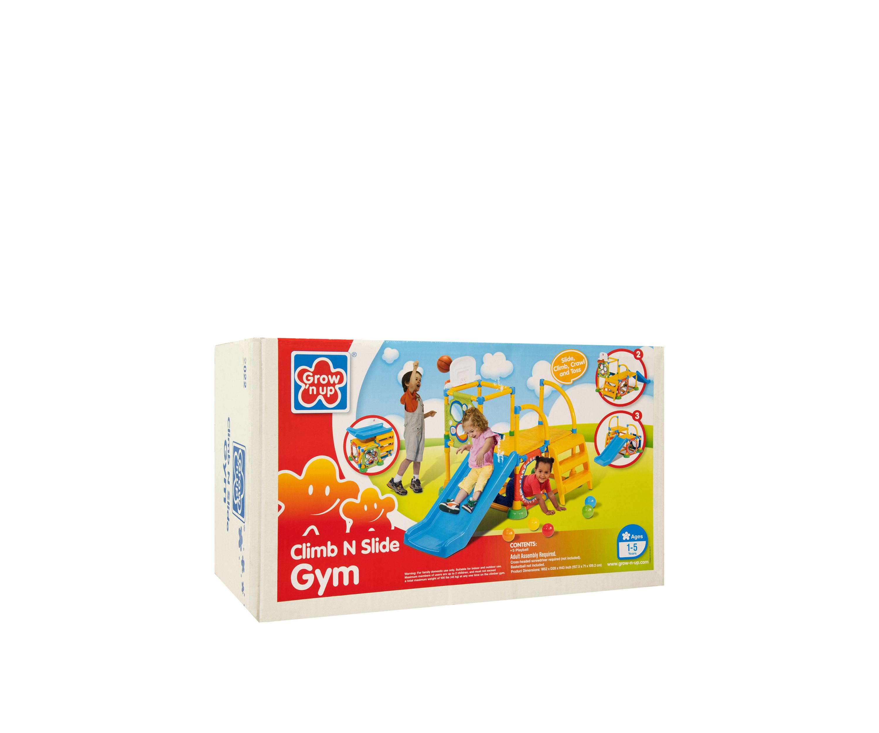 Climb N Slide Childrens Indoor or Outdoor Gym Set