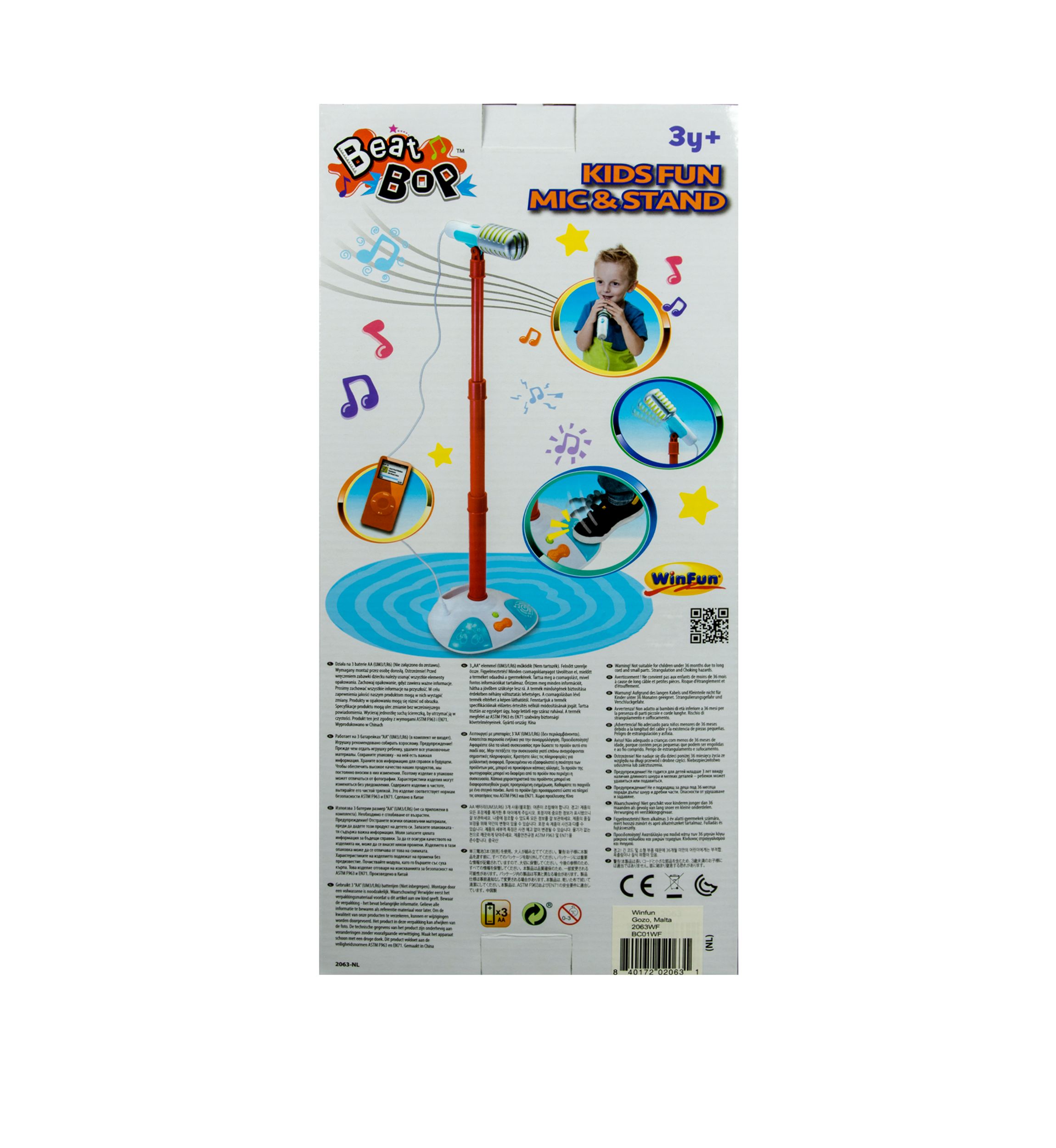 Kids Fun Microphone with Stand