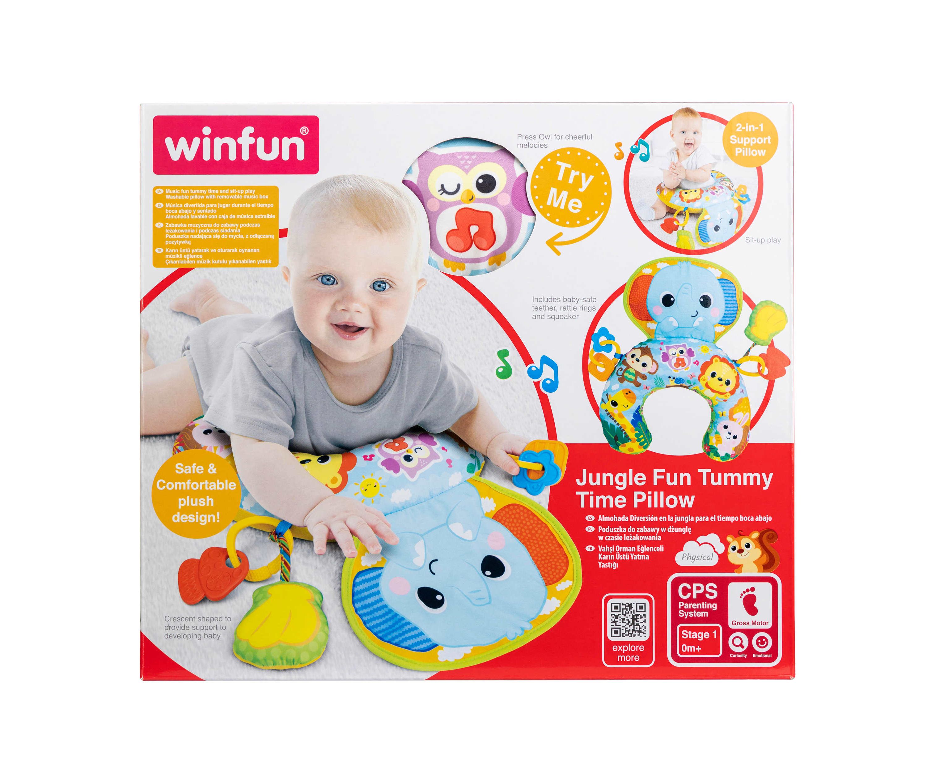 Jungle Fun Tummy Time Pillow
