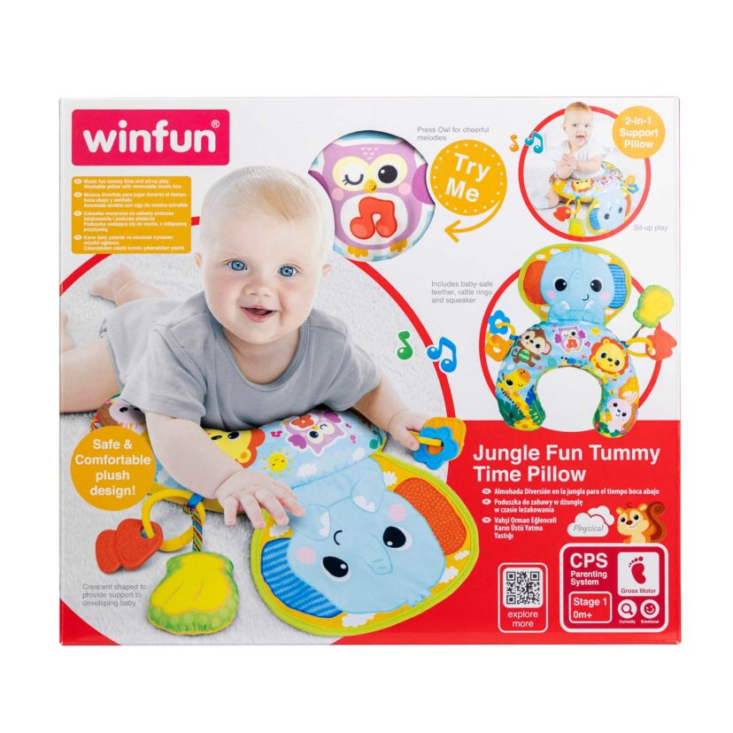 Jungle Fun Tummy Time Pillow