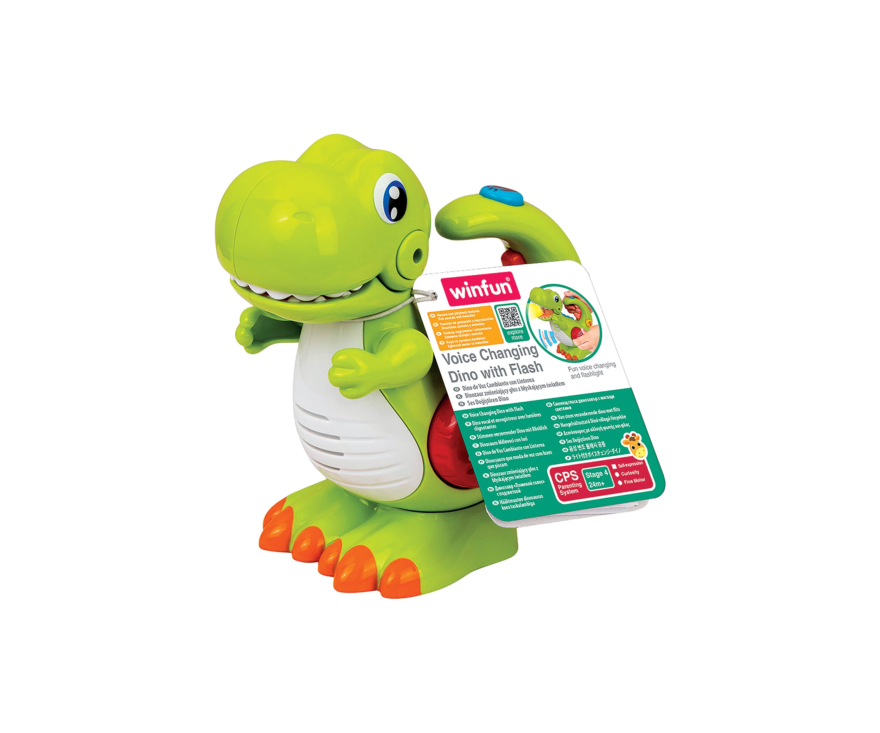 Flashlight Dinosaur with Recording and Voice Changing