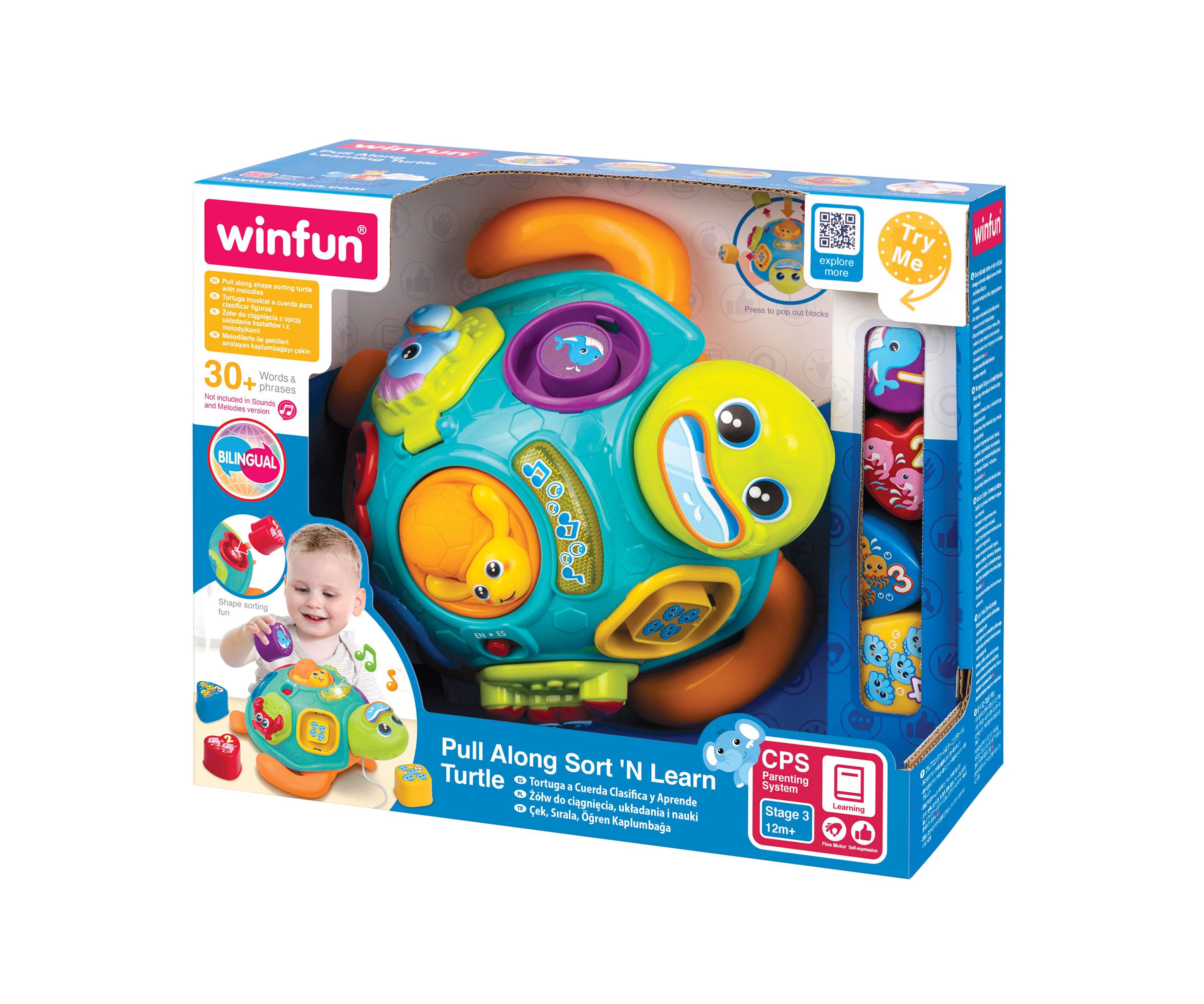 Bilingual Pull Along Sort n Learn Turtle