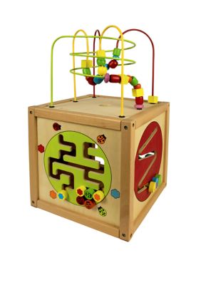 Wooden 5 Sided Activity Cube