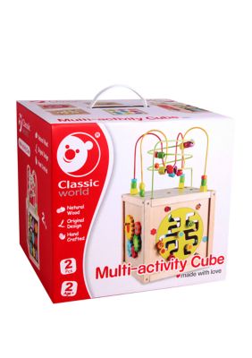 Wooden 5 Sided Activity Cube