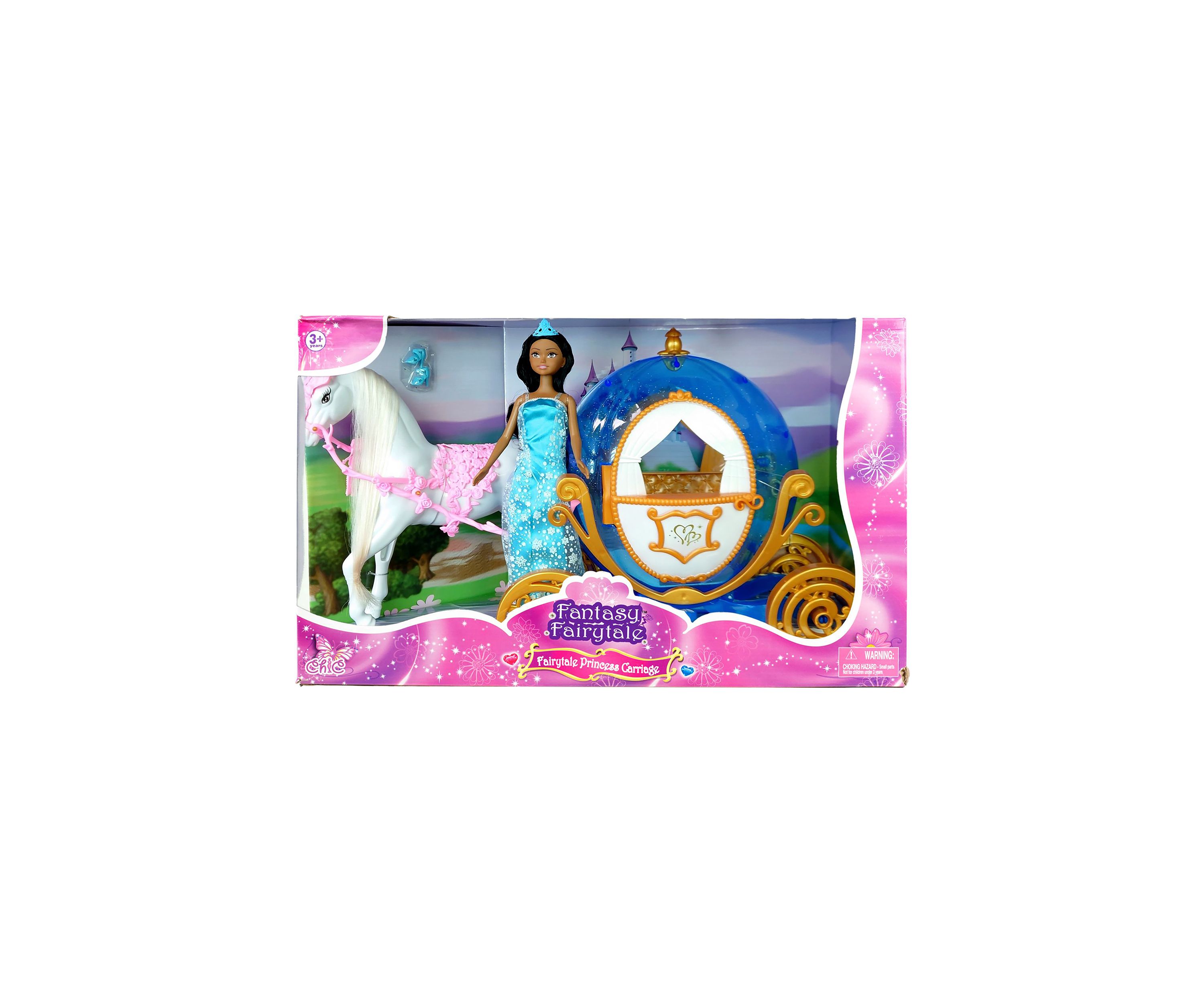 Princess Doll with Horse and Carriage-Ethnic