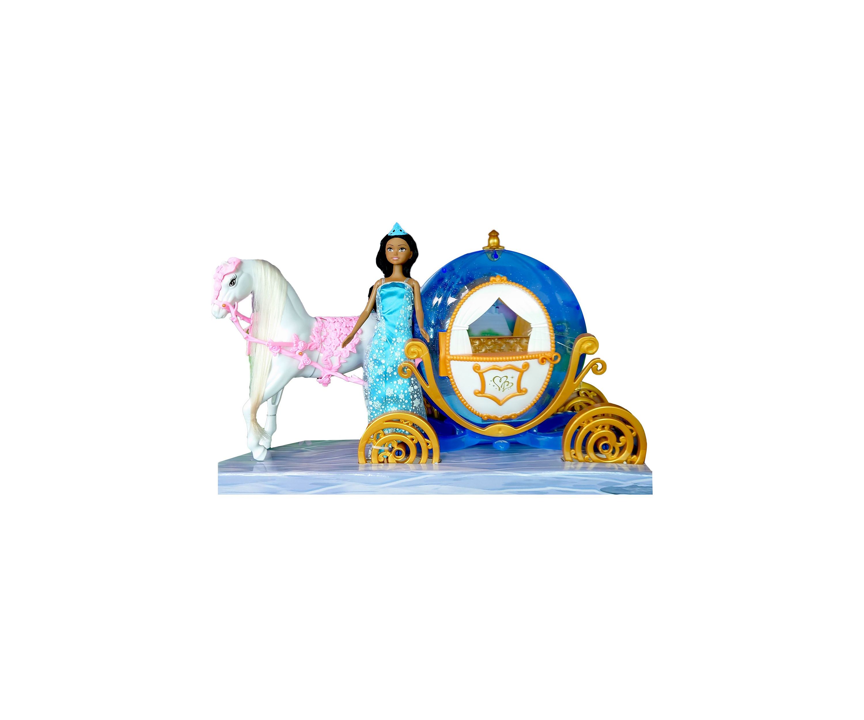 Princess Doll with Horse and Carriage-Ethnic