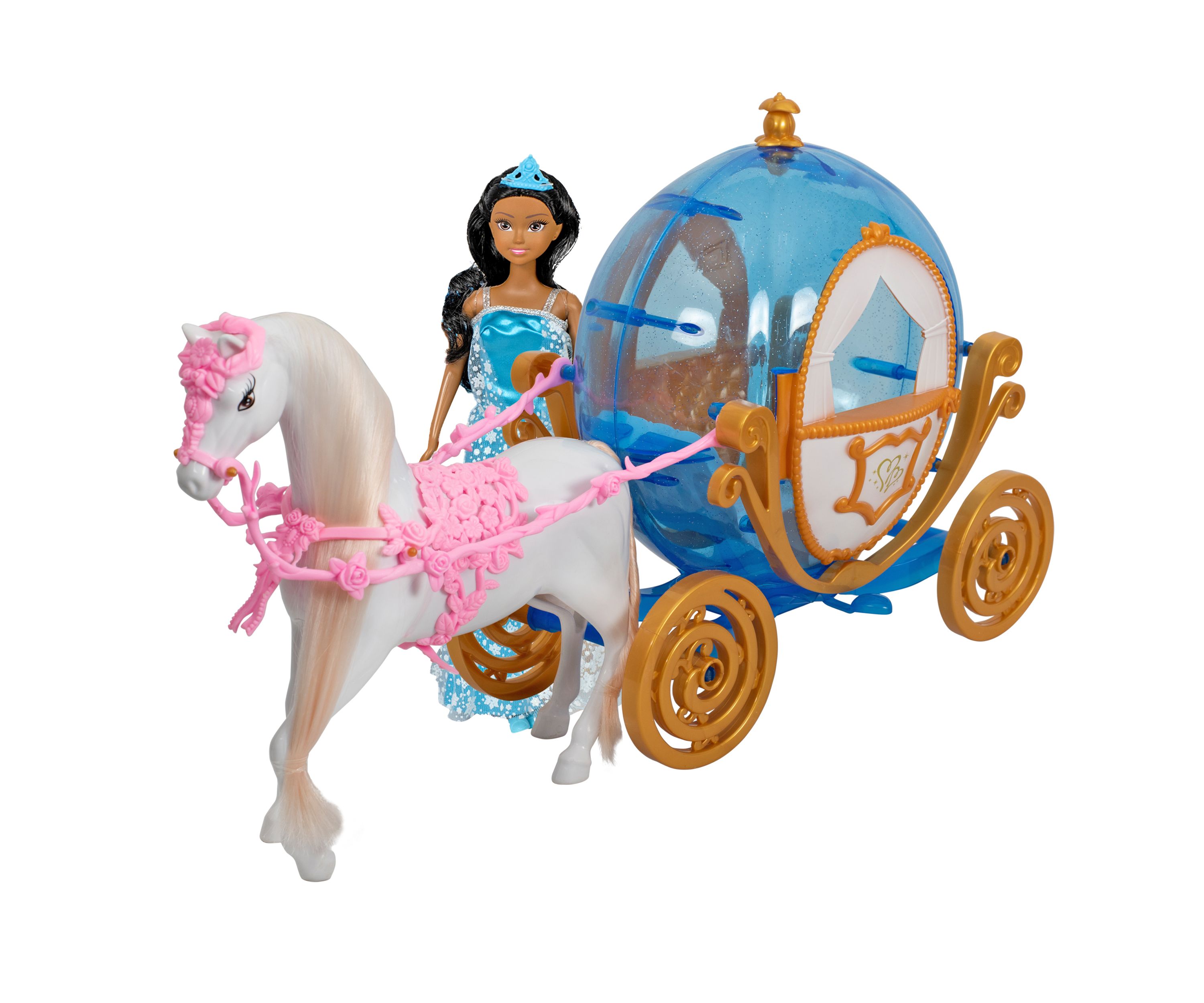 Princess Doll with Horse and Carriage-Ethnic