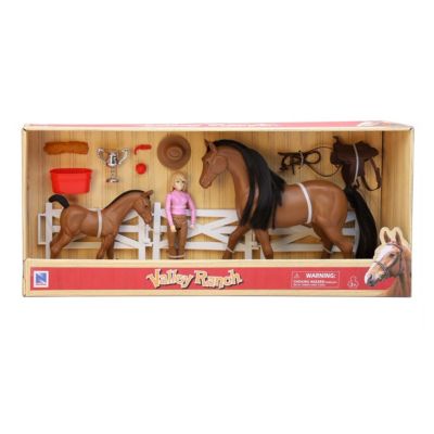 New Ray Valley Ranch 1:9 Scale Horse Playset | belk