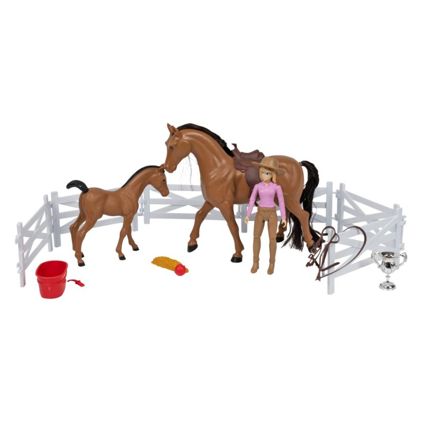 Valley Ranch 1:9 Scale Horse Playset