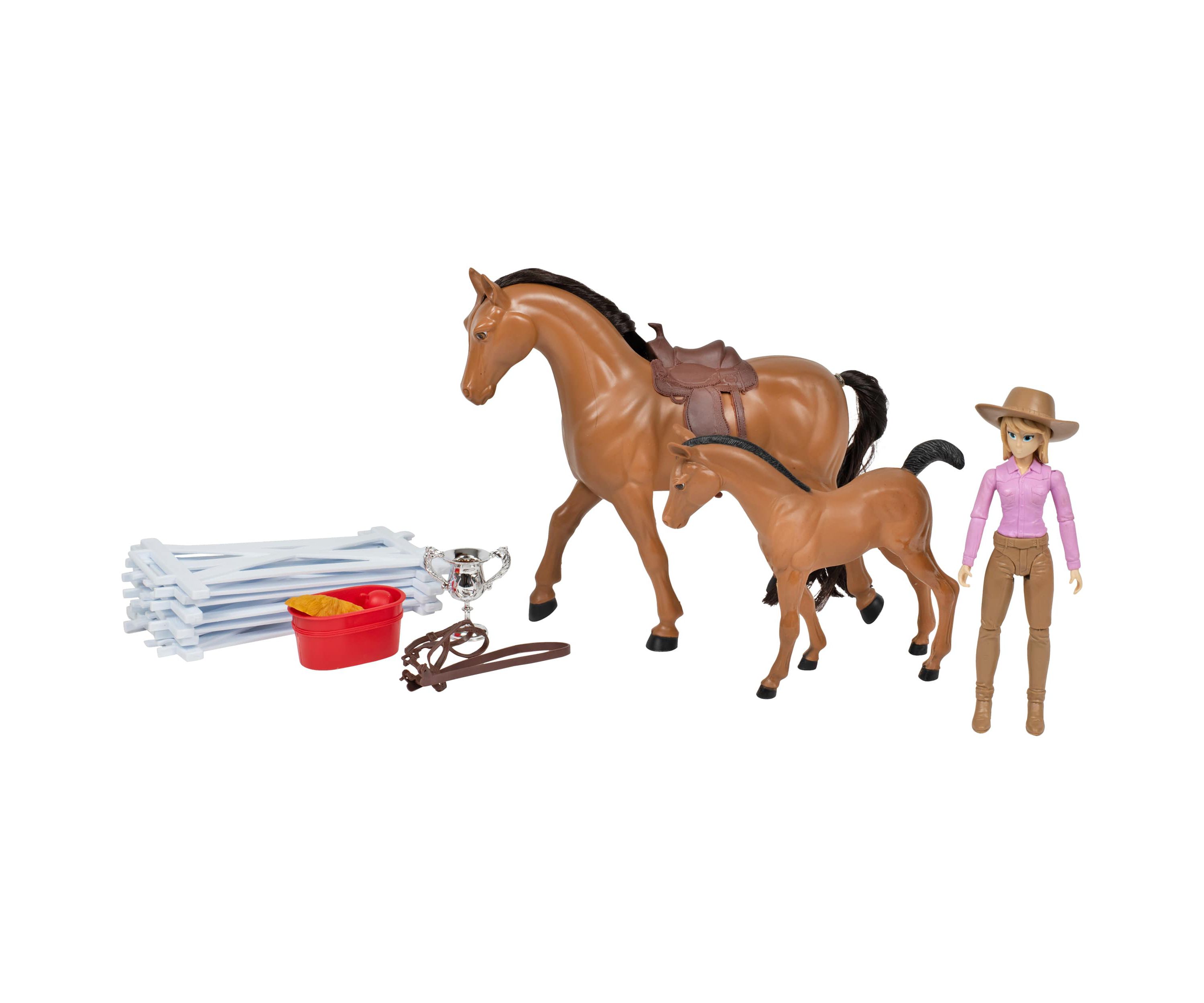 Valley Ranch 1:9 Scale Horse Playset