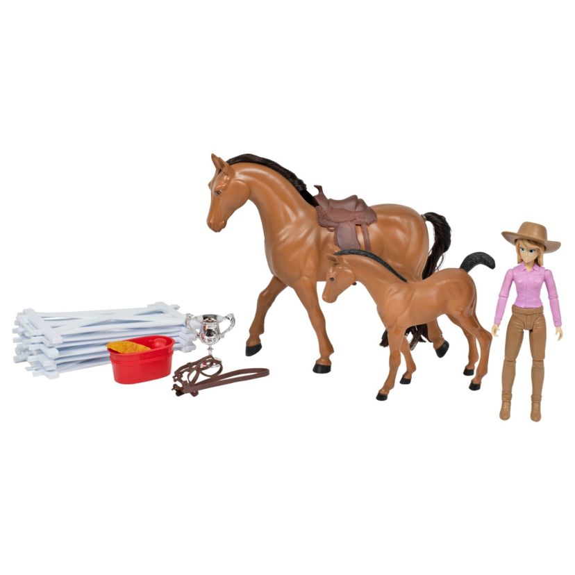 Valley Ranch 1:9 Scale Horse Playset